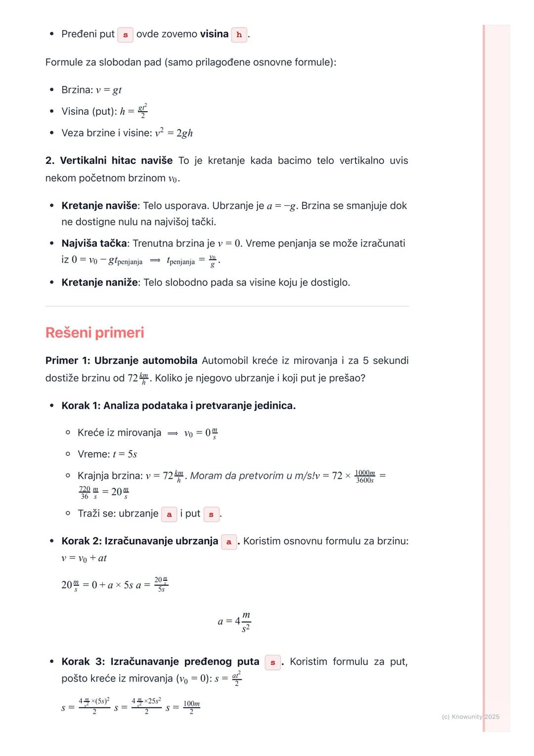 # Ravnomerno promenljivo
pravolinijsko kretanje

Uvod u ravnomerno promenljivo kretanje

Ovo je kretanje kod kojeg se brzina tela menja za i