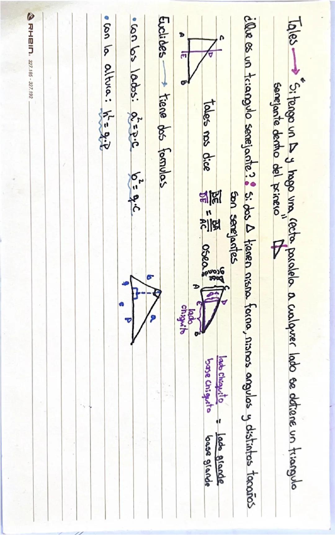 Tales Si tengo un A y hago una recta paralela a cualquier lado se dotiene un triangulo
Senejante dentro del prinero"
11
¿Que es un triangulo