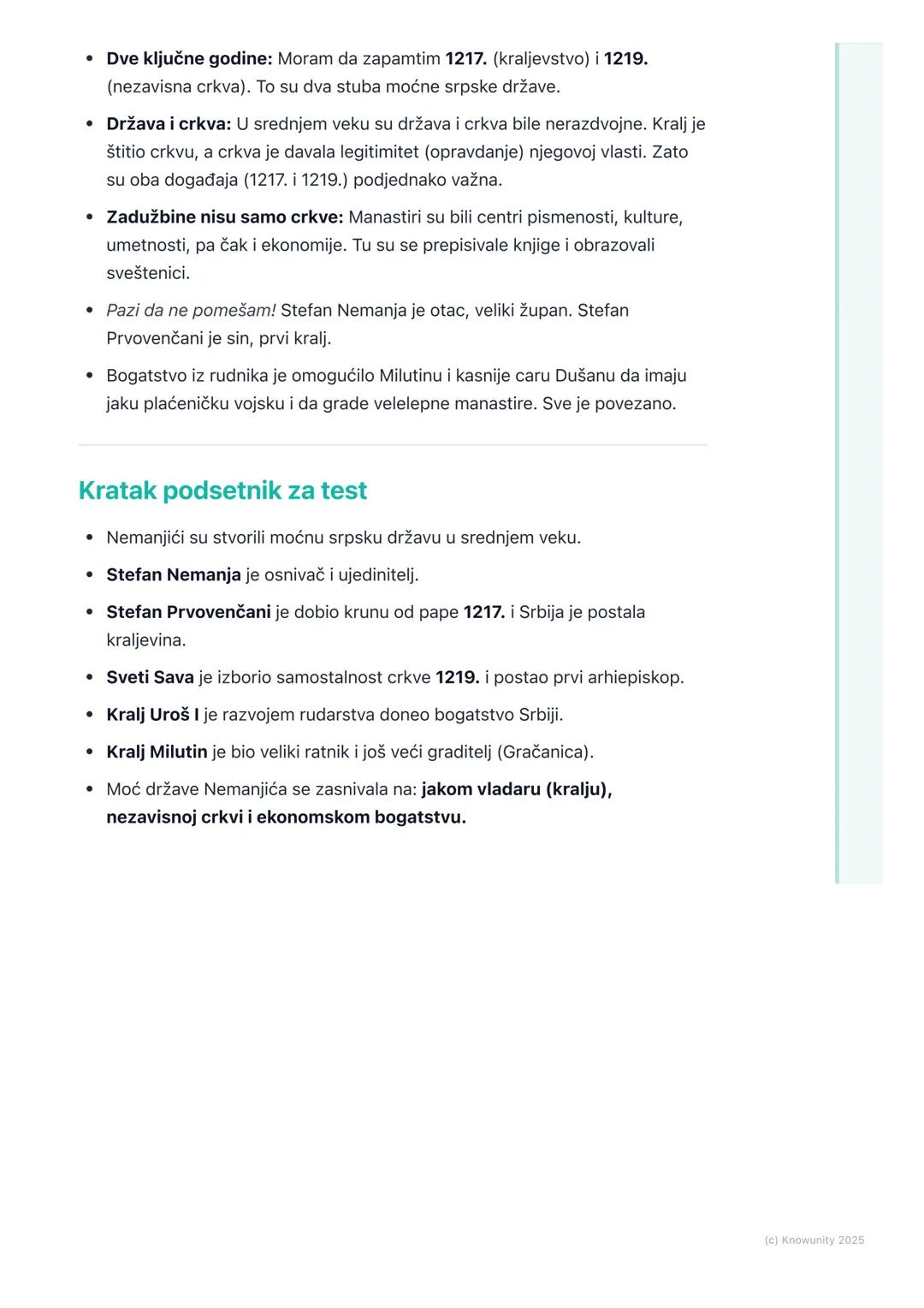 # Uspon Nemanjića – stvaranje
moćne države

Uvod u uspon Nemanjića

Nemanjići su najvažnija srpska srednjovekovna dinastija. Vladali su Srbi