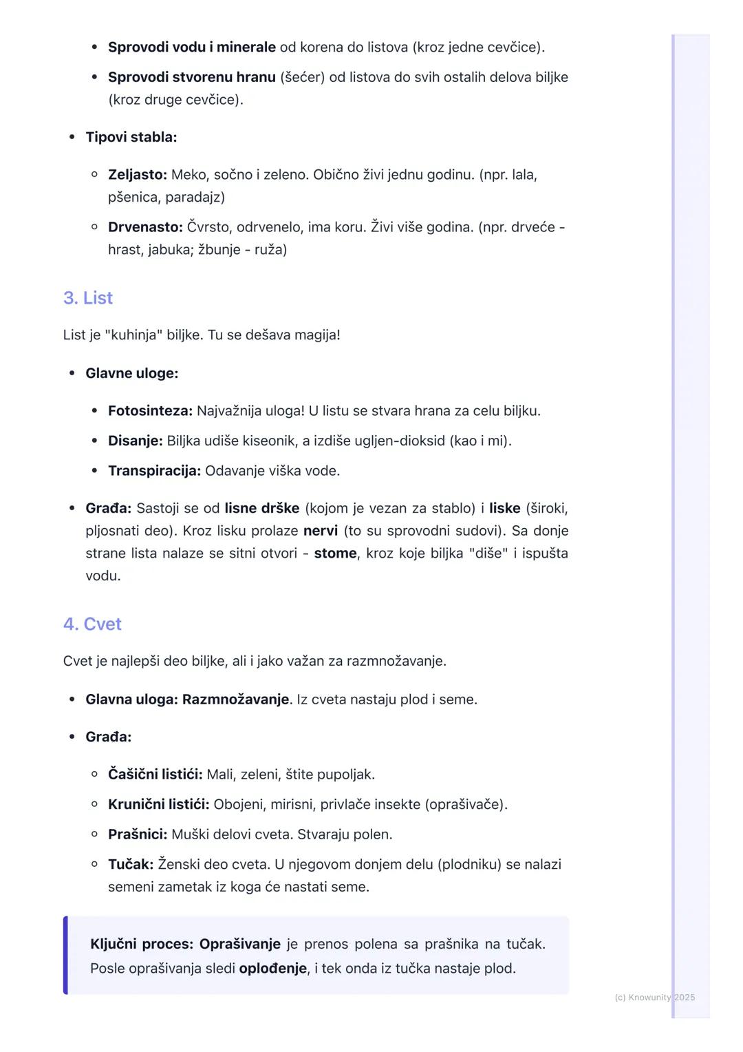 # Građa biljaka

Opšti pregled građe biljaka

Biljke su izgrađene od različitih delova koji se nazivaju organi. Svaki organ ima
svoju posebn