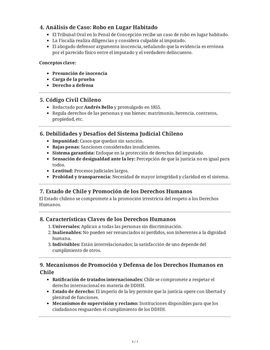 Unidad 2: Justicia y Derechos Humanos
1. Introducción y Estrategia de Aprendizaje
La unidad se centra en explicar la estructura del sistema 