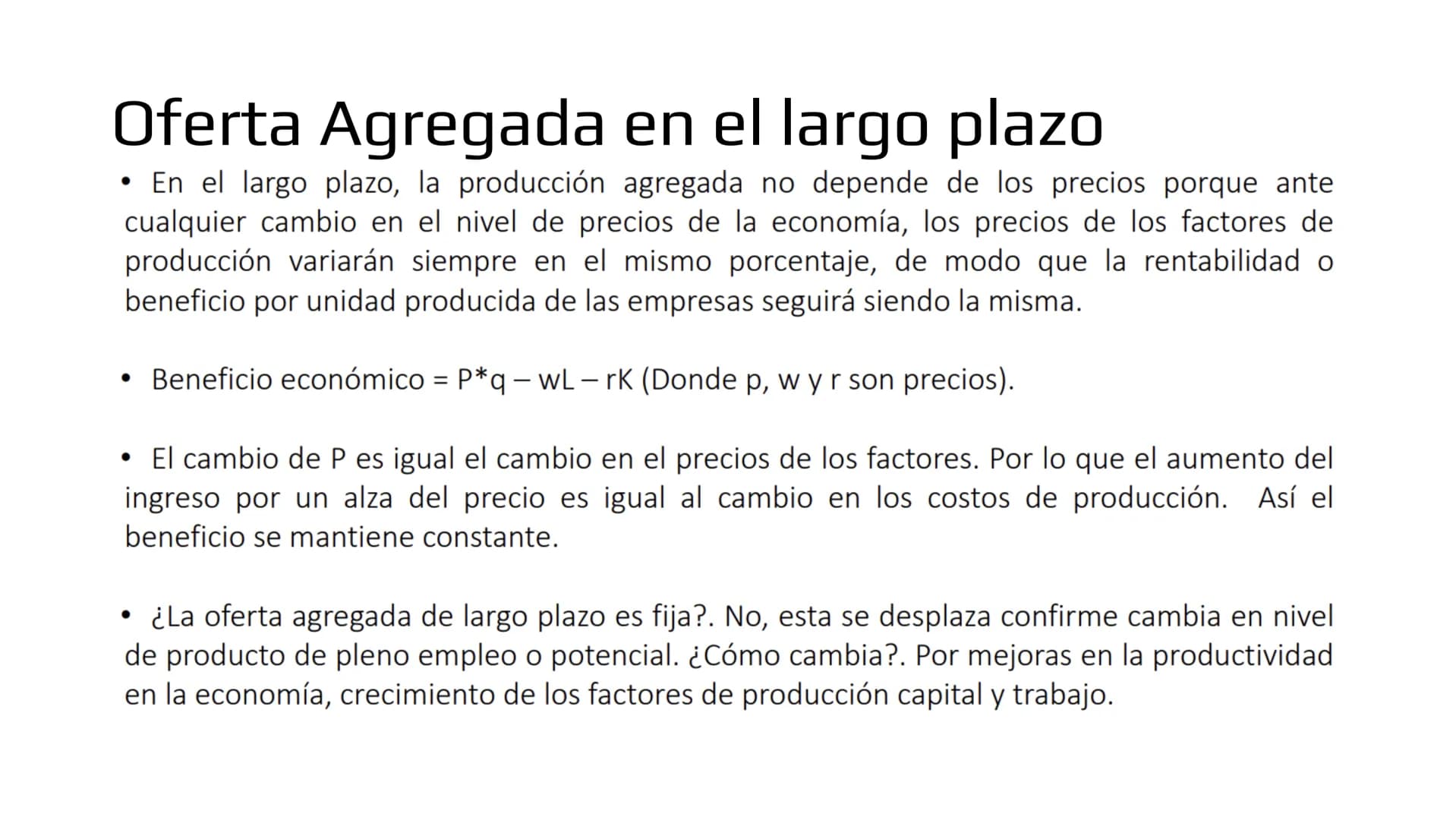 ## Modelo IS-LM # Demanda de bienes

- Ahora veremos como las políticas macroeconómicas afectan la demanda agregada y por
lo tanto, el produ