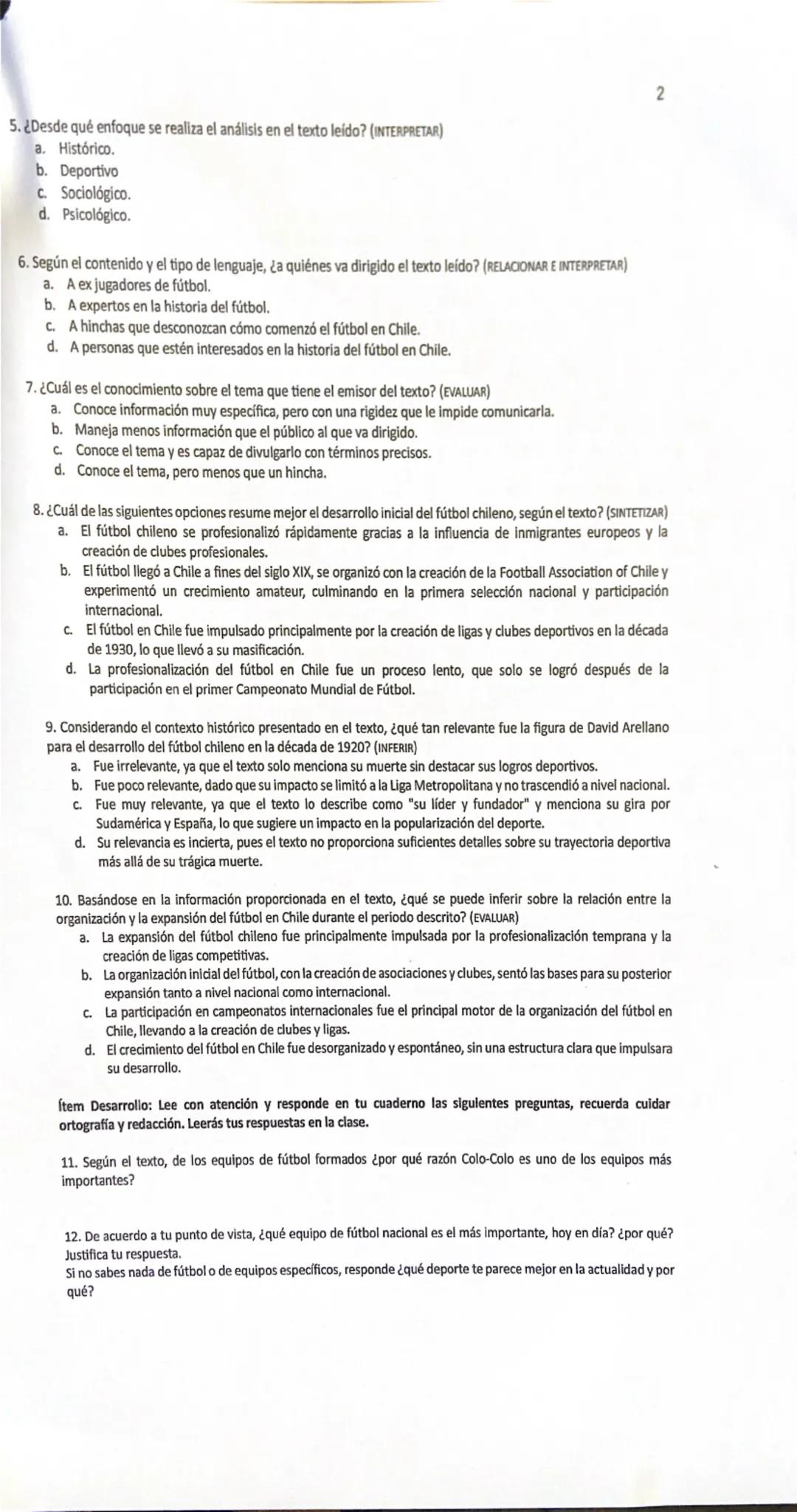 Nombre:
Profesor:
DEPARTAMENTO DE LENGUAJE
GUÍA Nº2 HABILIDADES DE COMPRENSIÓN LECTORA
Curso: 2º medio
Fecha:
Objetivos: Localizar, interpre