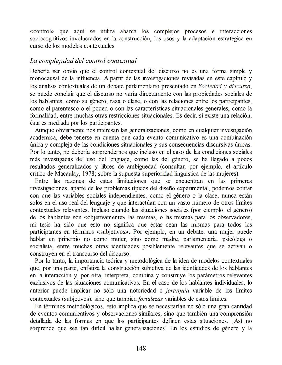 Análisis del discurso
Teun A. van Dijk
discurso
y
CONTEXTO
Un enfoque sociocognitivo
gedisa
editorial Teun A. van Dijk
DISCURSO Y CONTEXTO
C