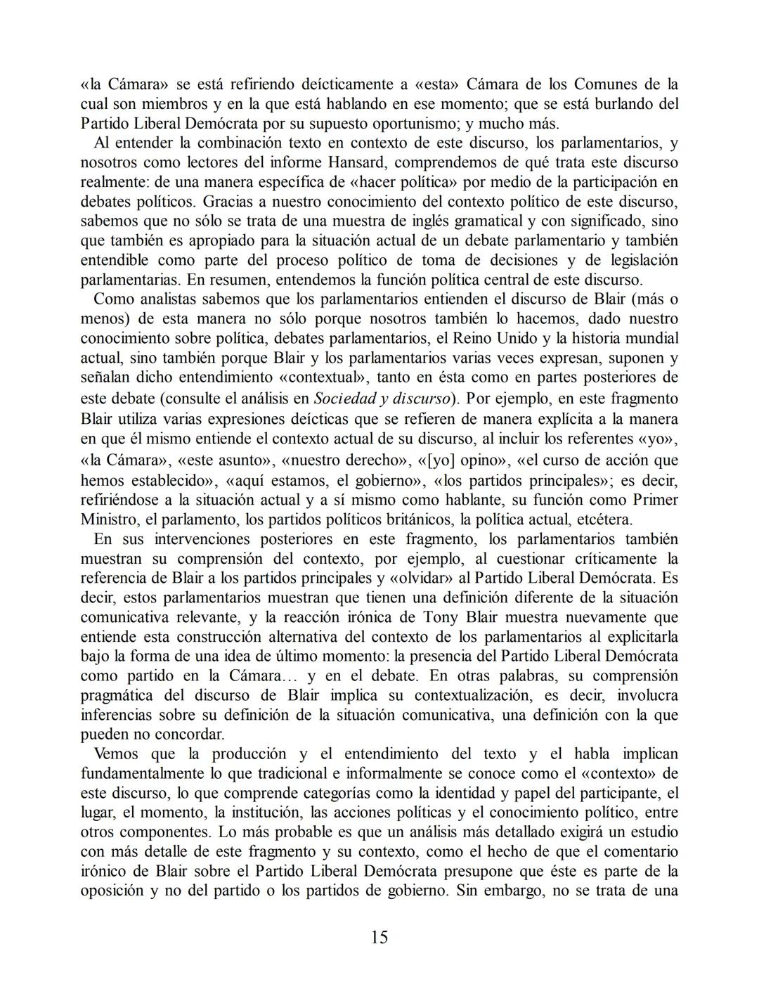 Análisis del discurso
Teun A. van Dijk
discurso
y
CONTEXTO
Un enfoque sociocognitivo
gedisa
editorial Teun A. van Dijk
DISCURSO Y CONTEXTO
C