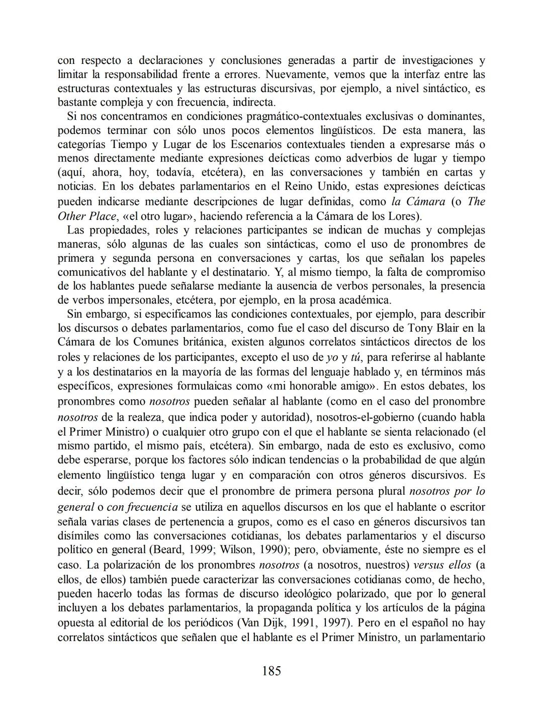 Análisis del discurso
Teun A. van Dijk
discurso
y
CONTEXTO
Un enfoque sociocognitivo
gedisa
editorial Teun A. van Dijk
DISCURSO Y CONTEXTO
C