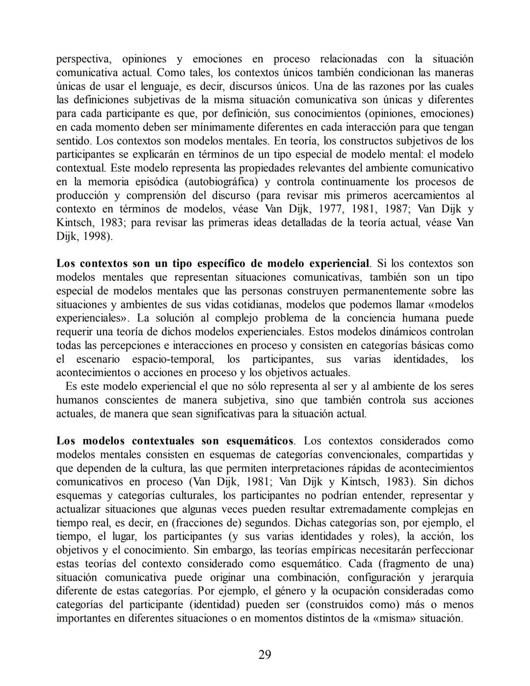 Análisis del discurso
Teun A. van Dijk
discurso
y
CONTEXTO
Un enfoque sociocognitivo
gedisa
editorial Teun A. van Dijk
DISCURSO Y CONTEXTO
C