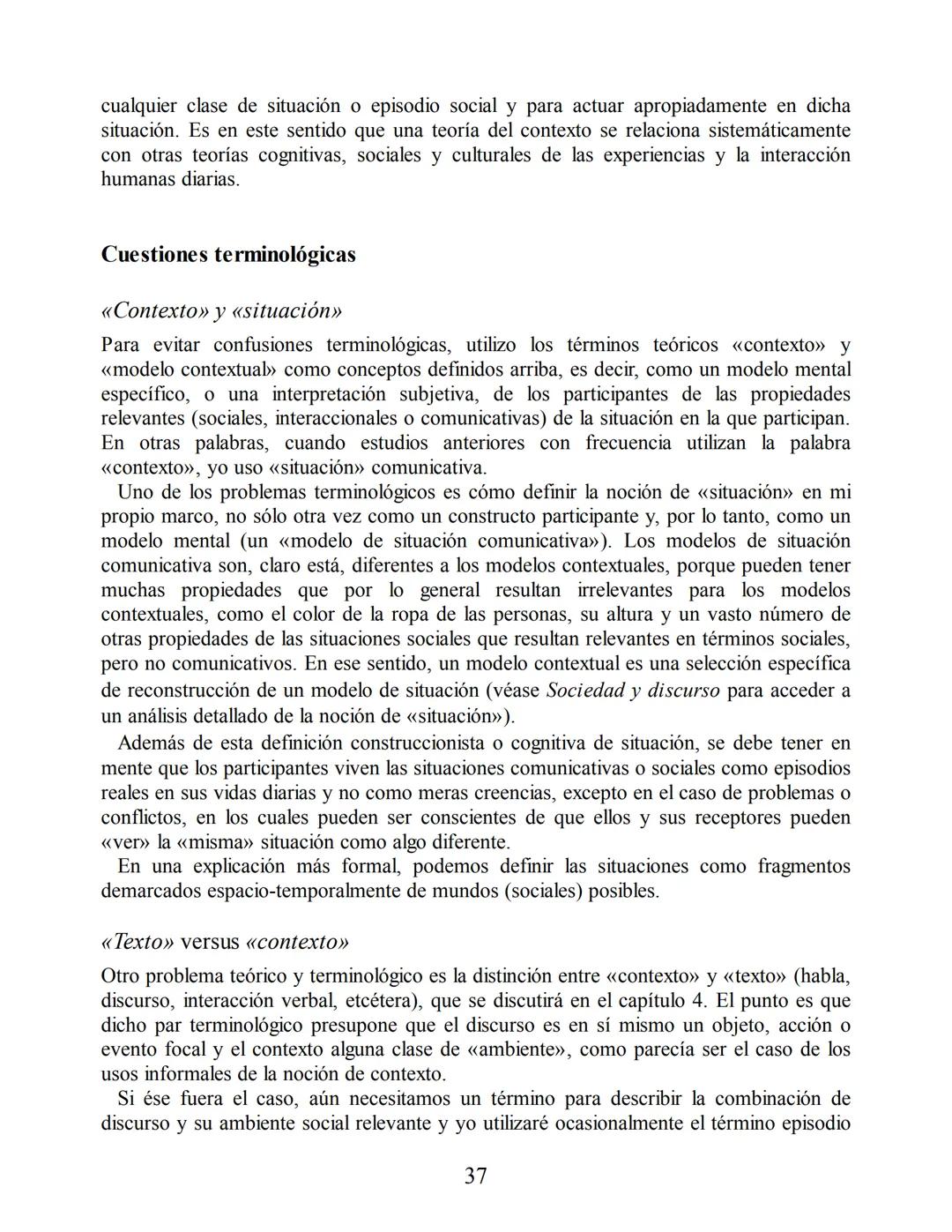 Análisis del discurso
Teun A. van Dijk
discurso
y
CONTEXTO
Un enfoque sociocognitivo
gedisa
editorial Teun A. van Dijk
DISCURSO Y CONTEXTO
C