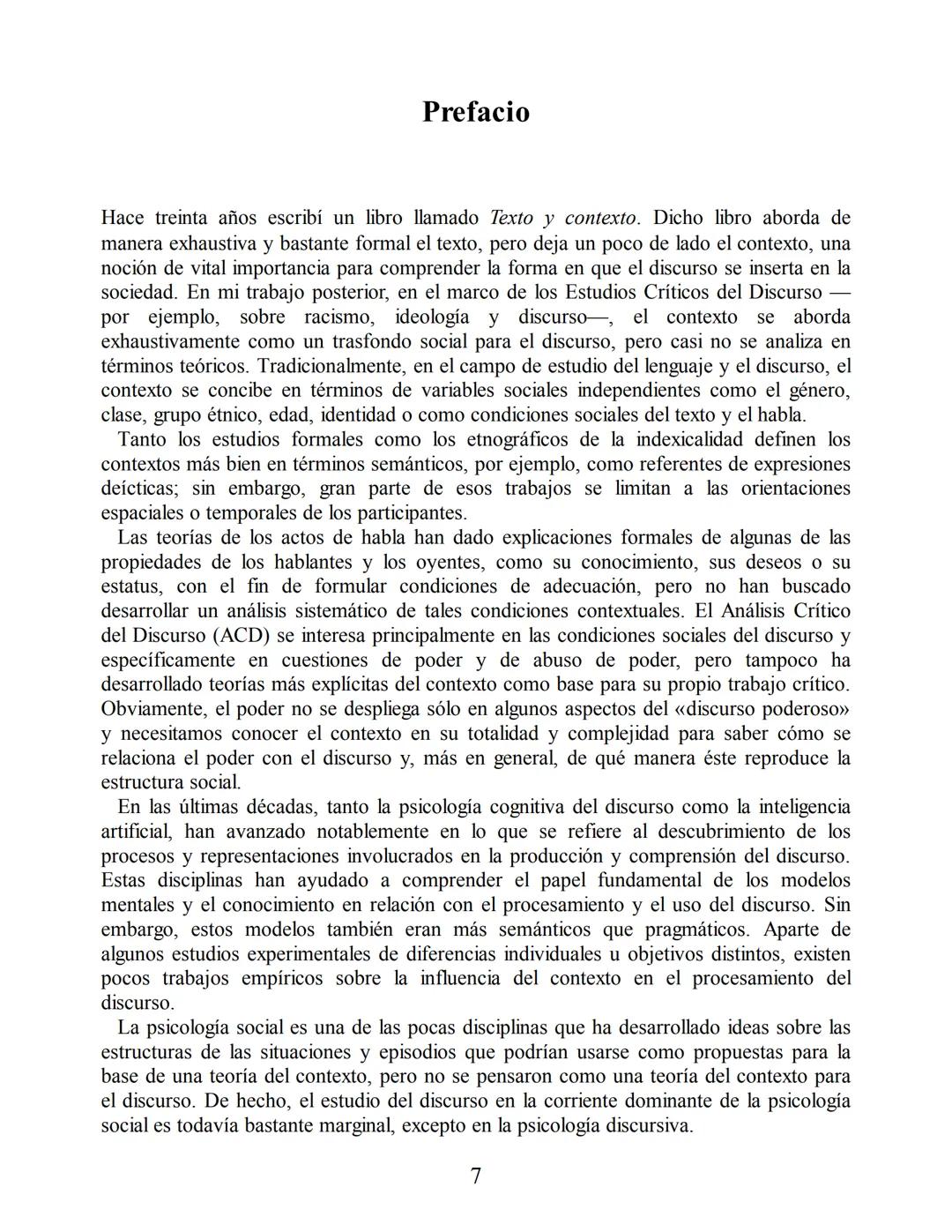 Análisis del discurso
Teun A. van Dijk
discurso
y
CONTEXTO
Un enfoque sociocognitivo
gedisa
editorial Teun A. van Dijk
DISCURSO Y CONTEXTO
C