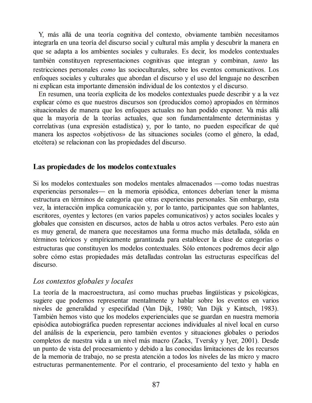 Análisis del discurso
Teun A. van Dijk
discurso
y
CONTEXTO
Un enfoque sociocognitivo
gedisa
editorial Teun A. van Dijk
DISCURSO Y CONTEXTO
C