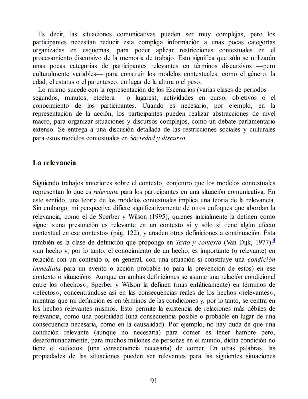 Análisis del discurso
Teun A. van Dijk
discurso
y
CONTEXTO
Un enfoque sociocognitivo
gedisa
editorial Teun A. van Dijk
DISCURSO Y CONTEXTO
C