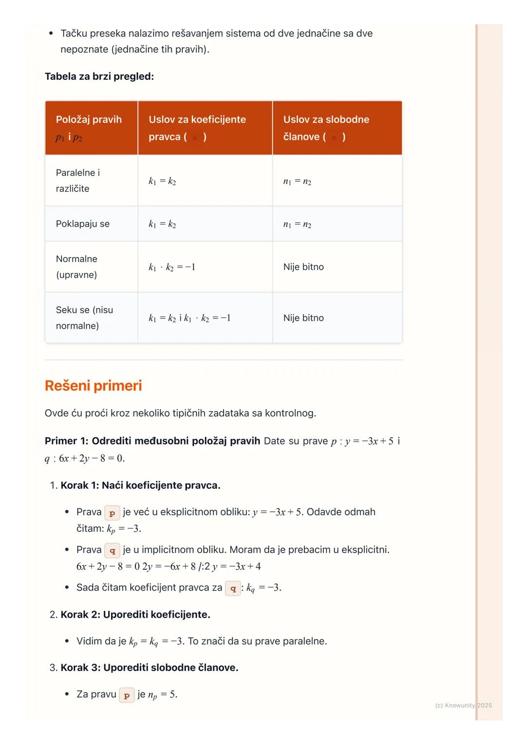 # Međusobni položaj dve prave

Uvod u međusobni položaj pravih

Analitička geometrija povezuje algebru i geometriju. Kada posmatramo dve
pra