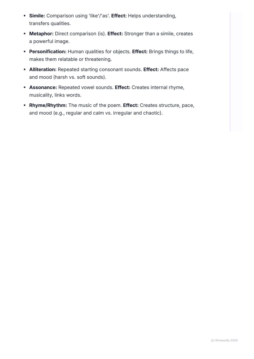 # Analysing Poetic Devices

## Getting started with poetic devices

Poetic devices are basically the tools a poet uses to create meaning and