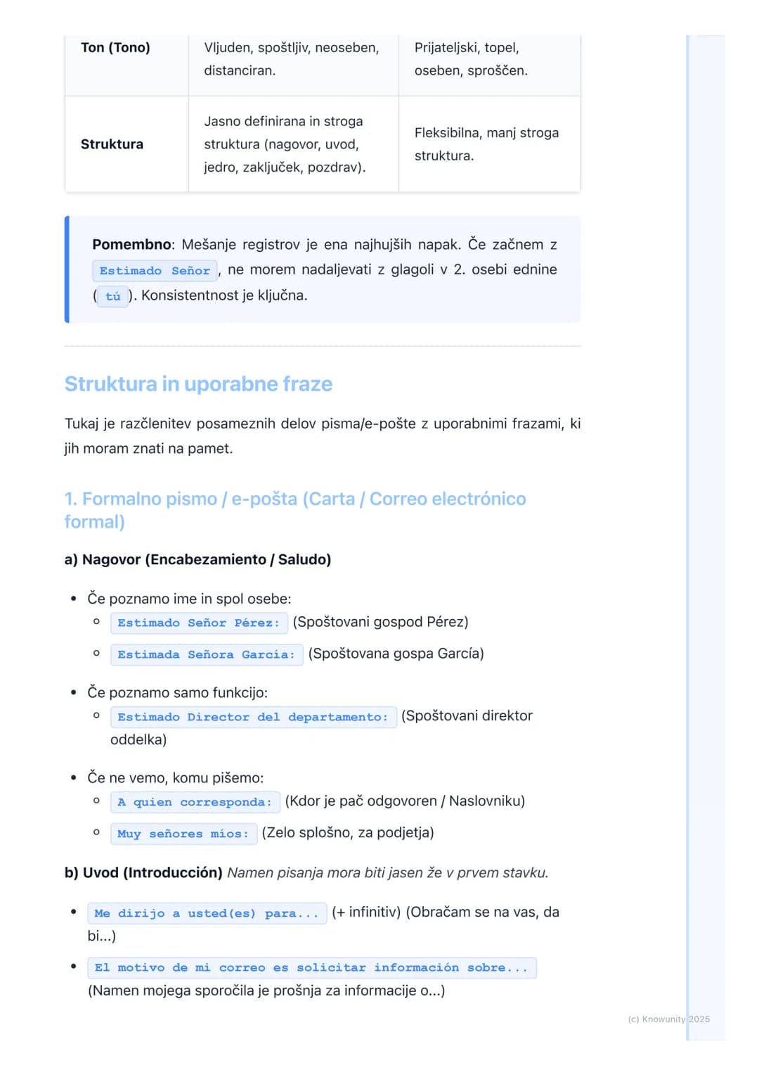 # Pisanje formalnih in
neformalnih pisem/e-pošte

Splošni pregled

Pisanje pisem in e-pošte v španščini je ključna veščina, ne samo za matur