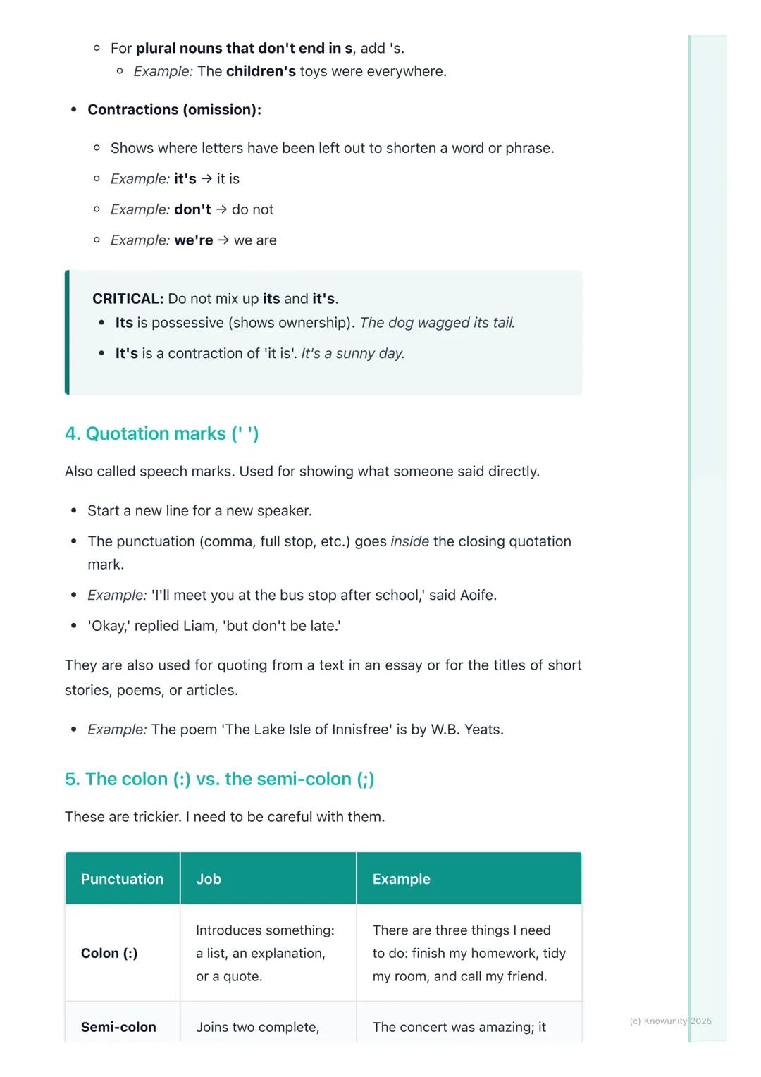 # Punctuation

An introduction to punctuation

Punctuation is basically the set of marks we use to make our writing clear and
easy to unders