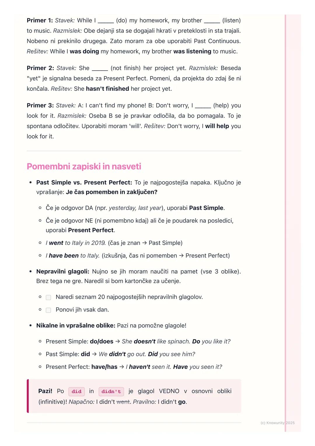 # Glagolski časi (ponovitev in
nadgradnja)

Pregled glagolskih časov

To je ponovitev časov, ki jih že poznamo, in nekaj novega. Glagolski č