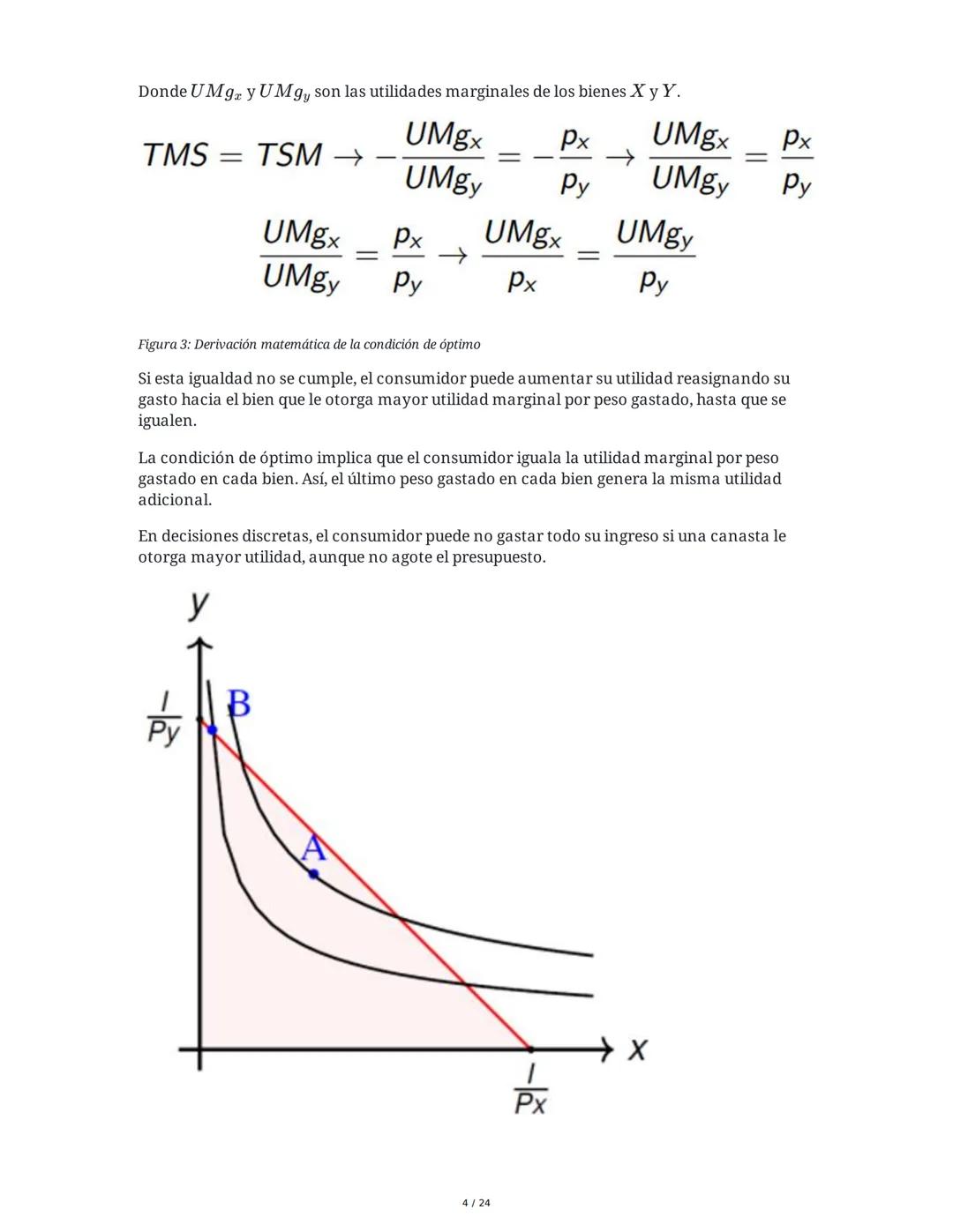 Teoría del Consumidor (Parte II) - Resumen
1. El Óptimo del Consumidor
El análisis del óptimo del consumidor busca entender cómo los individ