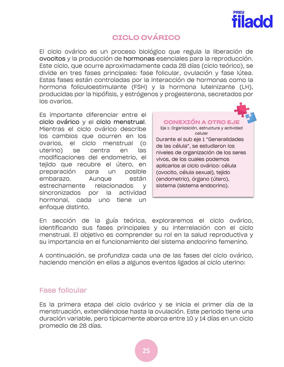 BIOLOGÍA
Sexualidad humana
EJE 2
GUÍA
TEÓRICA
Preu Filadd @filadd.cl@filadd.cl
PREU
filadd Aspectos generales de la
reproducción
PREU
filadd
