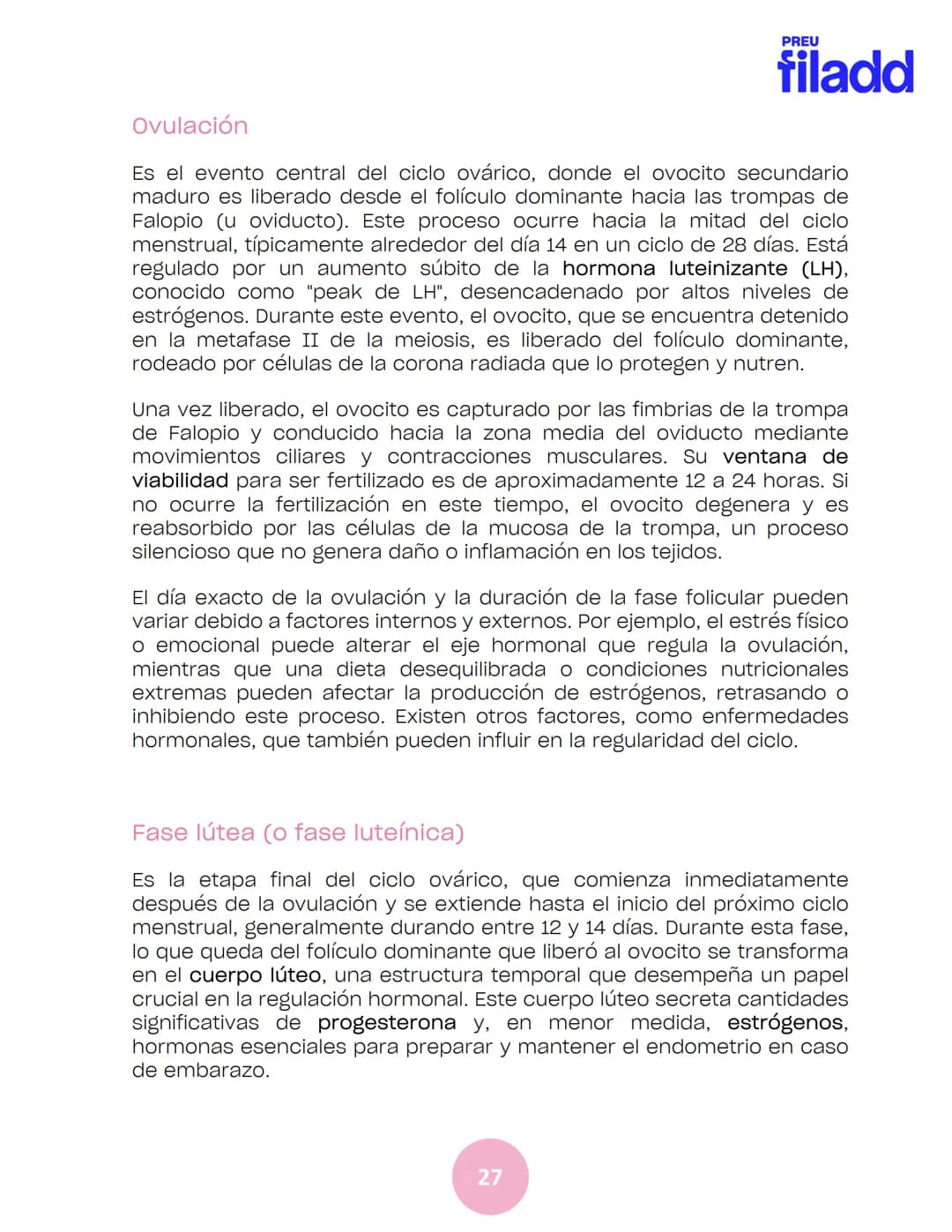 BIOLOGÍA
Sexualidad humana
EJE 2
GUÍA
TEÓRICA
Preu Filadd @filadd.cl@filadd.cl
PREU
filadd Aspectos generales de la
reproducción
PREU
filadd