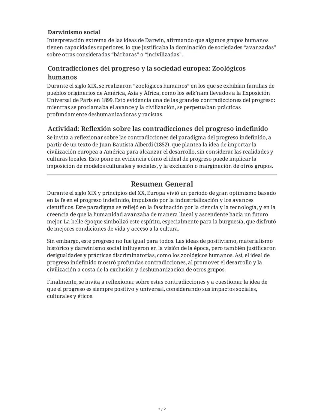 Contextualización: ¿Un mundo mejor?
Durante el siglo XIX y principios del XX, se vivió una época de grandes transformaciones
impulsadas por 