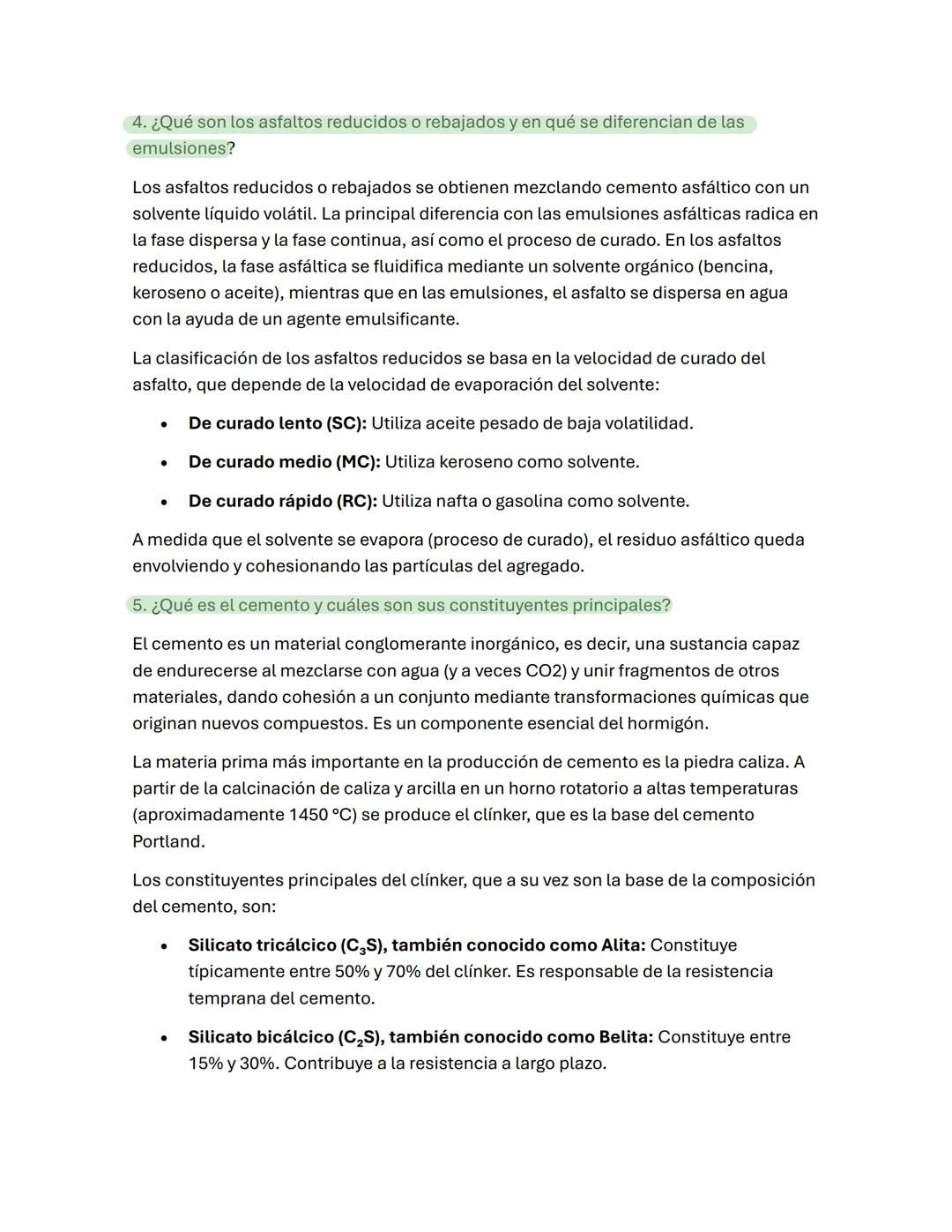 El Asfaltos
。
Definición y Origen del Asfalto:
Material ligante de color marrón oscuro a negro, constituido principalmente
por hidrocarburos