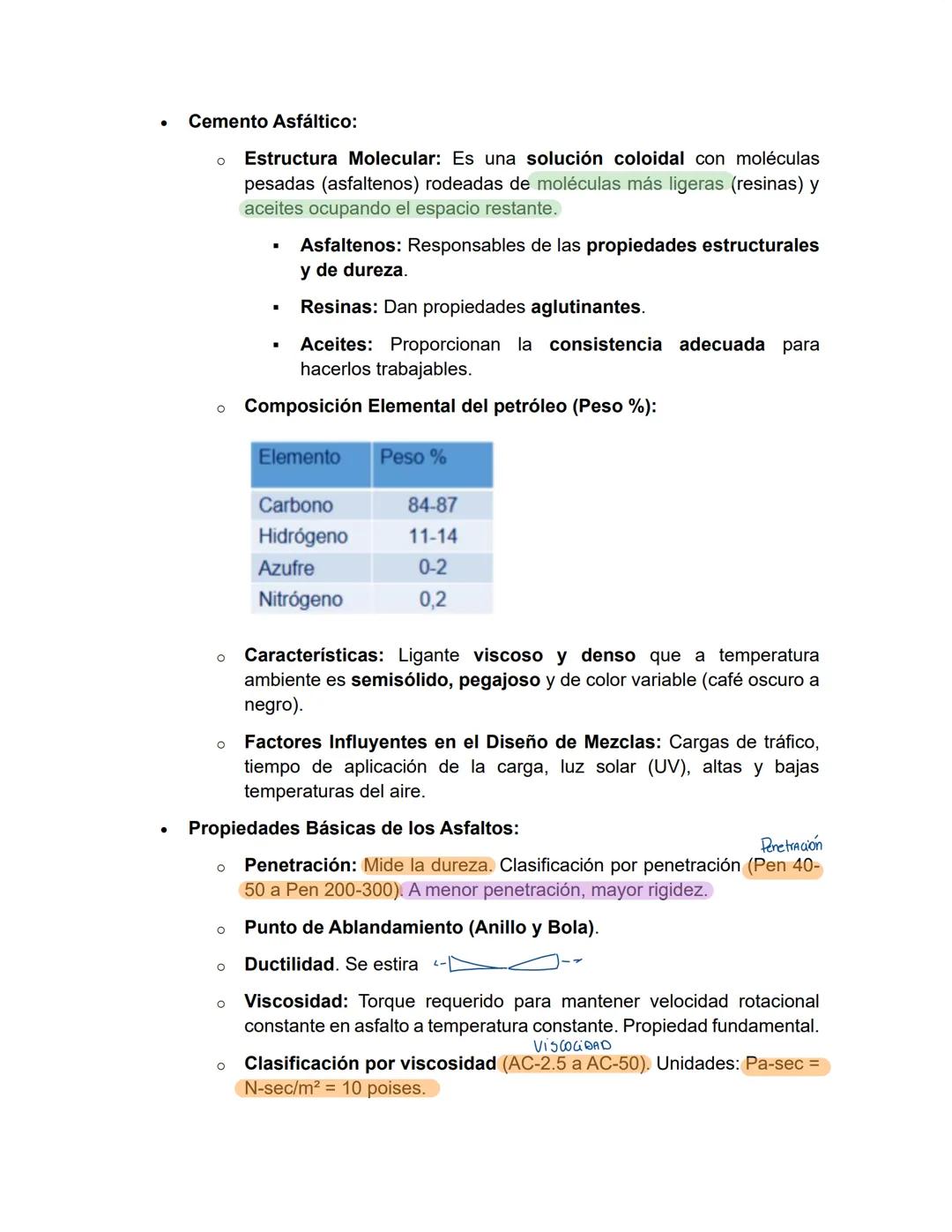 El Asfaltos
。
Definición y Origen del Asfalto:
Material ligante de color marrón oscuro a negro, constituido principalmente
por hidrocarburos