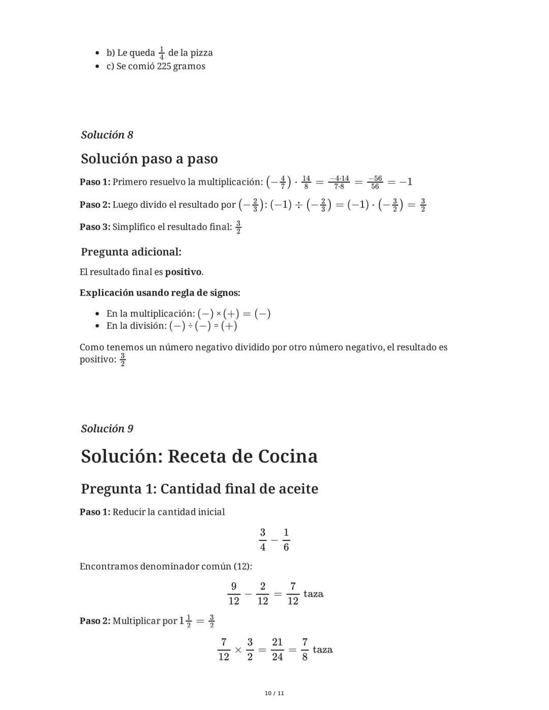 6 June 2025
Multiplicación y División de Fracciones
Tarea 1
Operaciones con Fracciones Positivas y Negativas
Resuelve las siguientes operaci