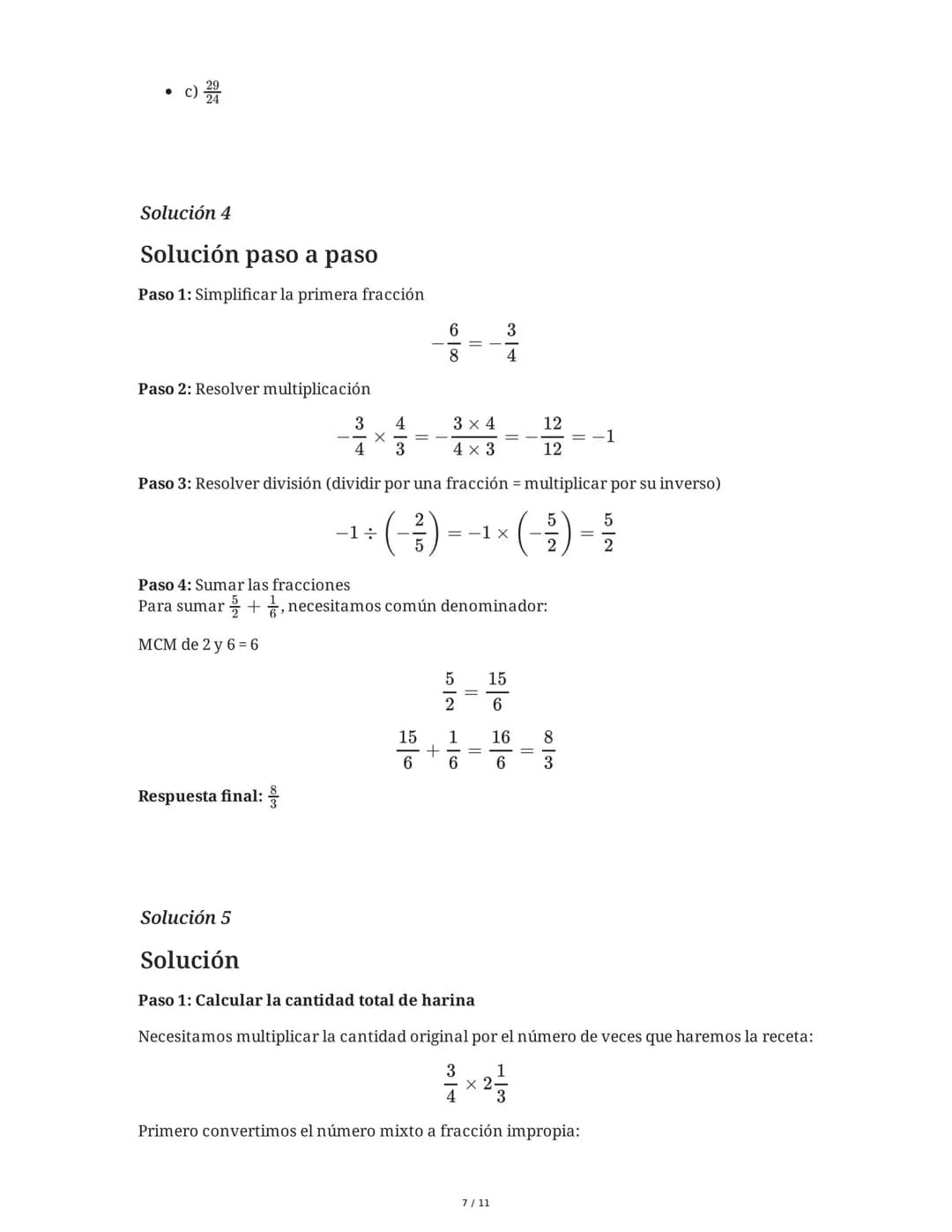 6 June 2025
Multiplicación y División de Fracciones
Tarea 1
Operaciones con Fracciones Positivas y Negativas
Resuelve las siguientes operaci