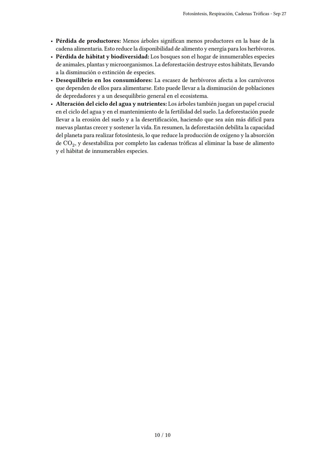# Fotosíntesis, Respiración, Cadenas Tróficas

Generado por Florencia González - Sep 27

Descripción: Este examen cubre fotosíntesis, respir
