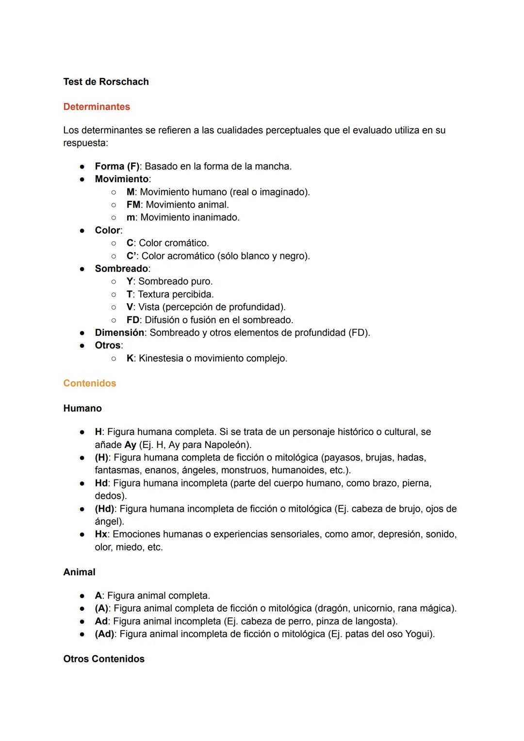 Analisis de Rorschach