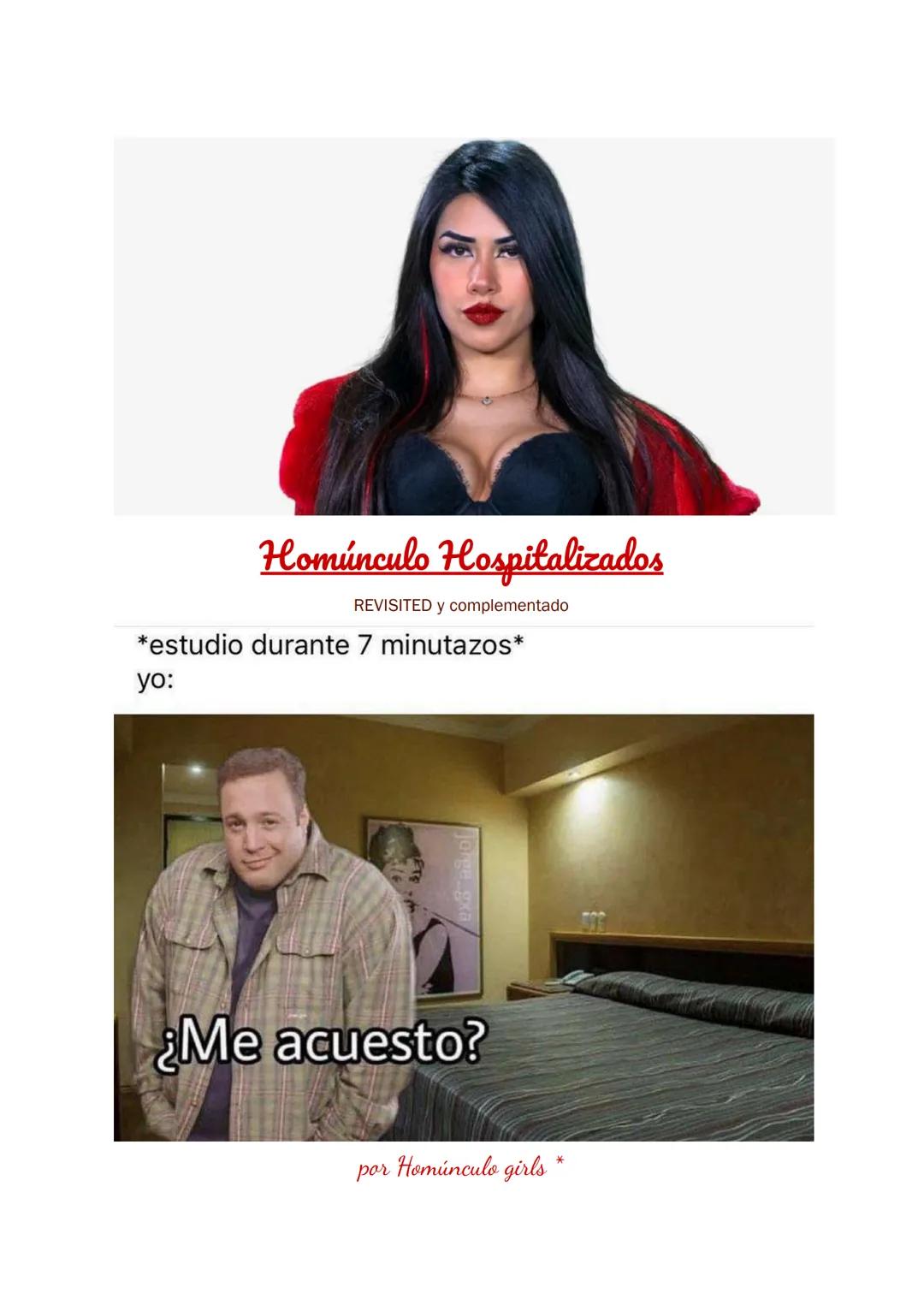 Homúnculo Hospitalizados
REVISITED y complementado
*estudio durante 7 minutazos*
yo:
¿Me acuesto?
por Homúnculo girls * Indice
1. Bronquioli