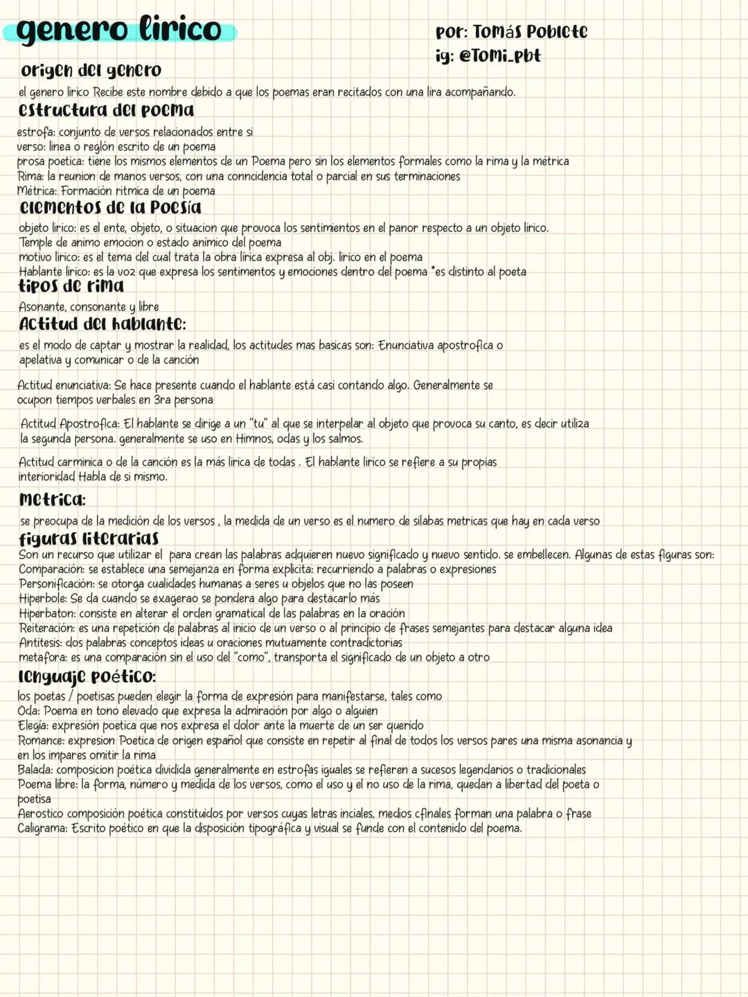 género lírico