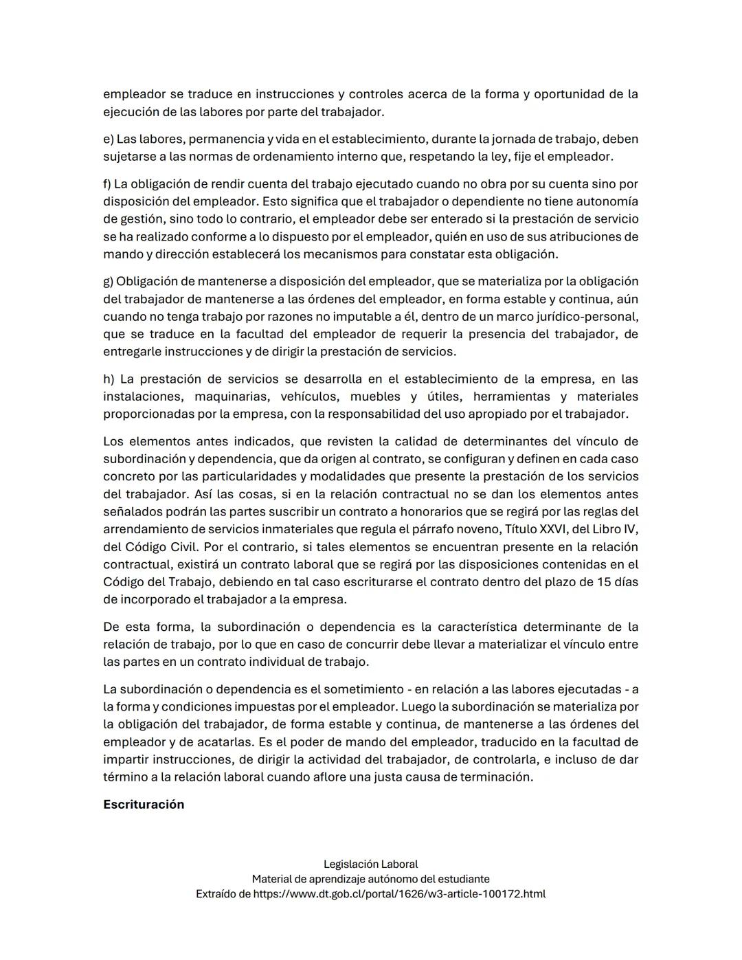 # Contrato Individual de Trabajo
## Concepto
Según lo señalado por el artículo 7° del Código del Trabajo, el contrato individual de trabaj