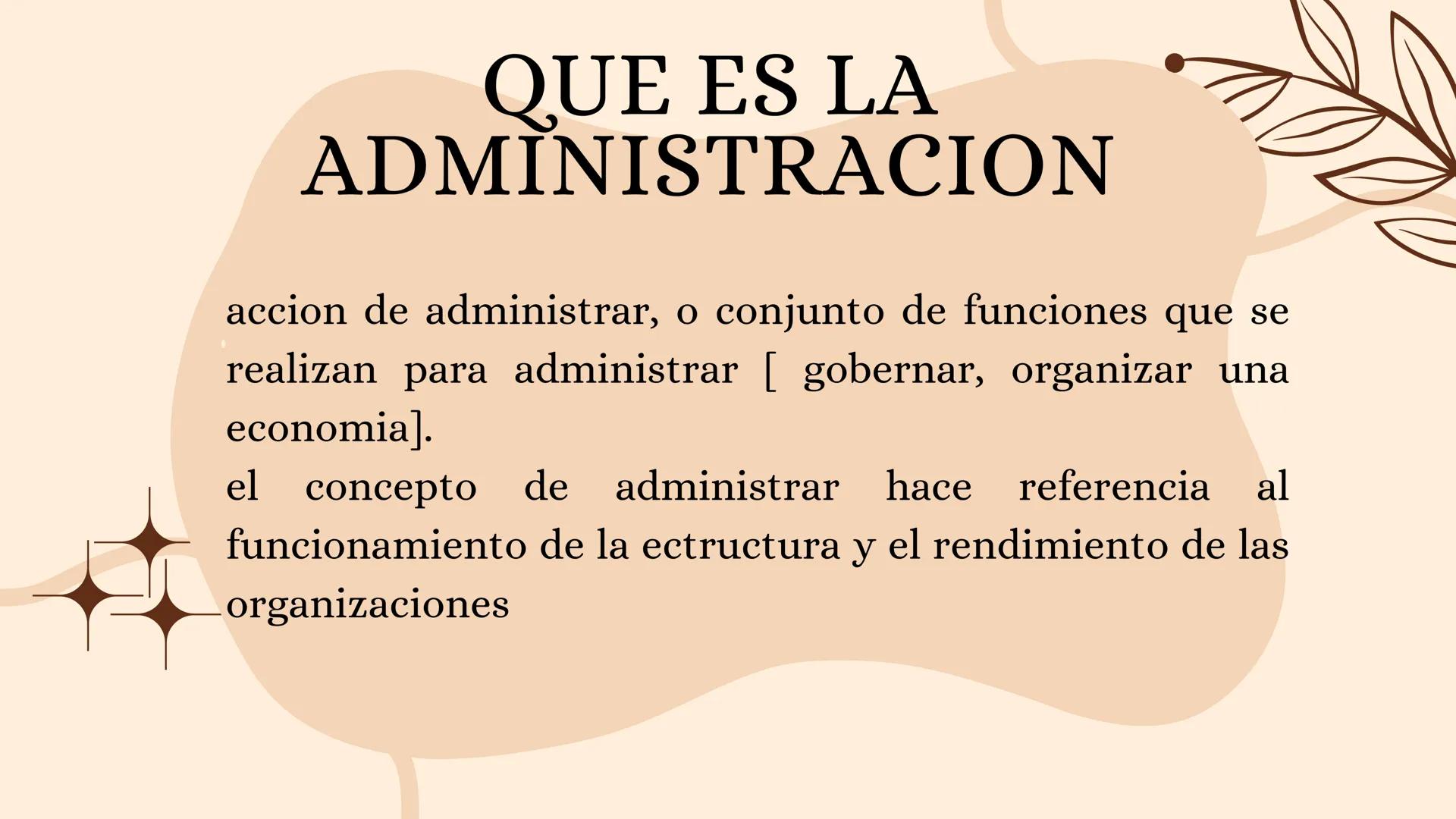 # POCESOS
ADMINISTRATIV
O # QUE ES LA
ADMINISTRACION
accion de administrar, o conjunto de funciones que se
realizan para administrar [ go