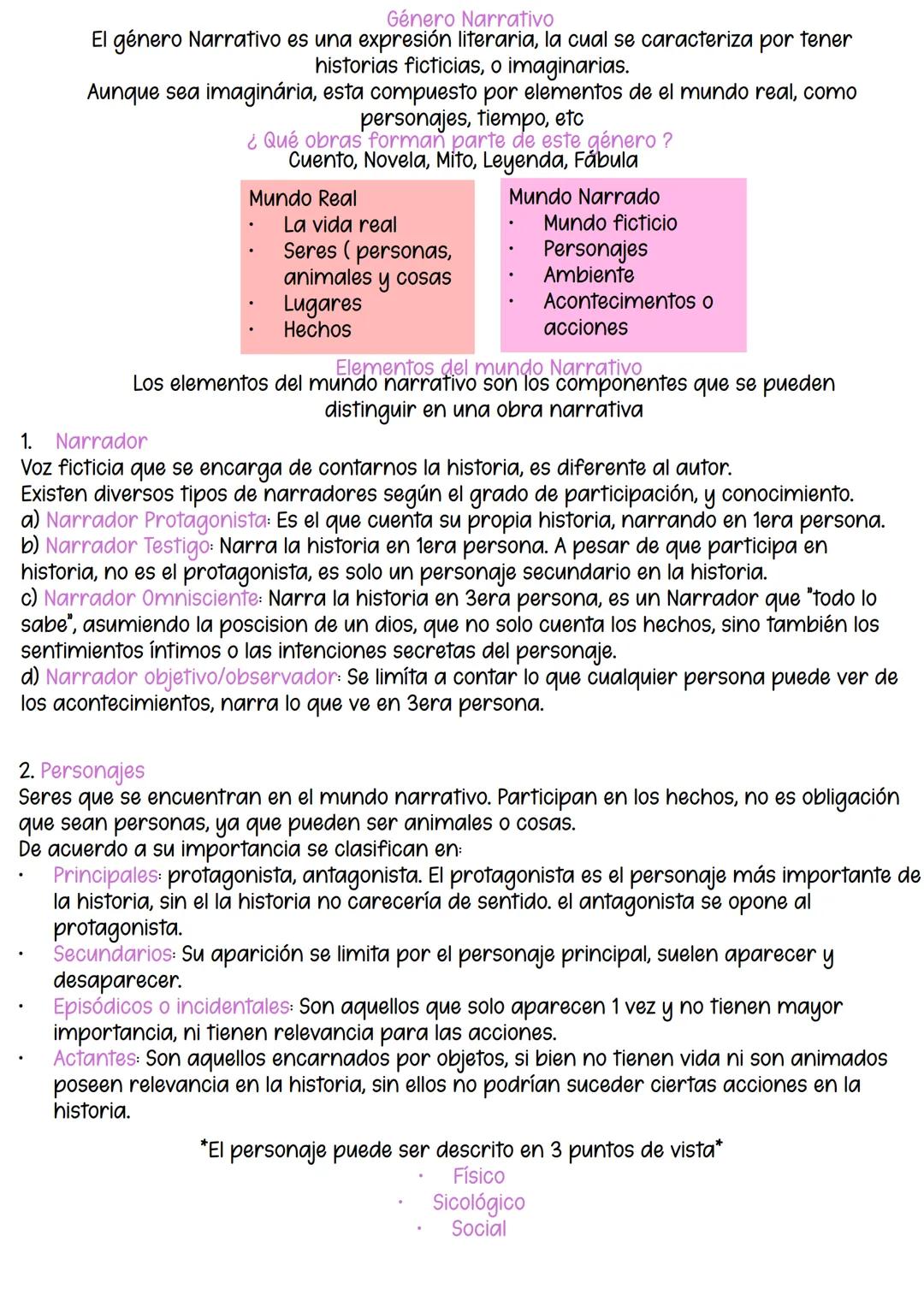 Género Narrativo --- OCR Start ---
Género Narrativo
El género Narrativo es una expresión literaria, la cual se caracteriza por tener
histori