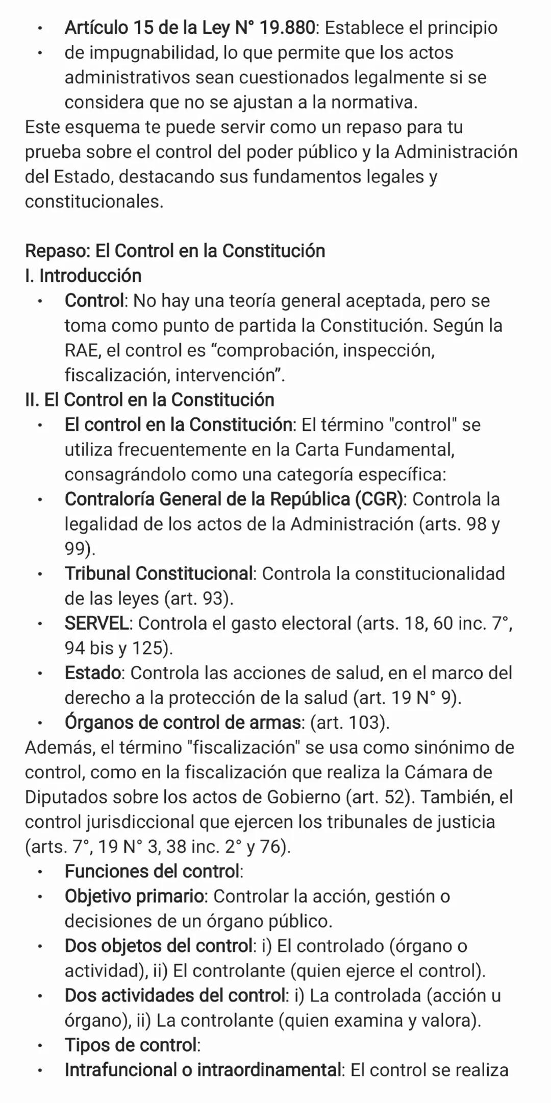 # Derecho administrativo
2025 - 1. semestre Repaso: El Control en el Estado de Derecho y la
Administración Pública
1. Introducción
El contro