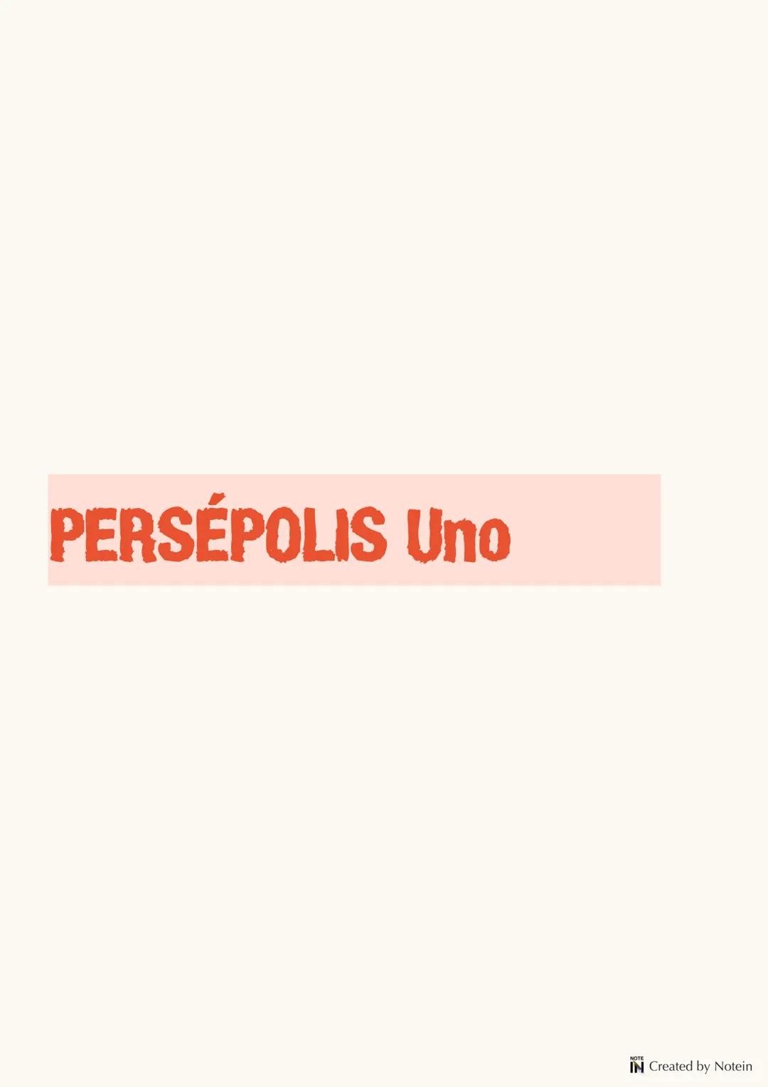 Analisis de Persépolis 1.