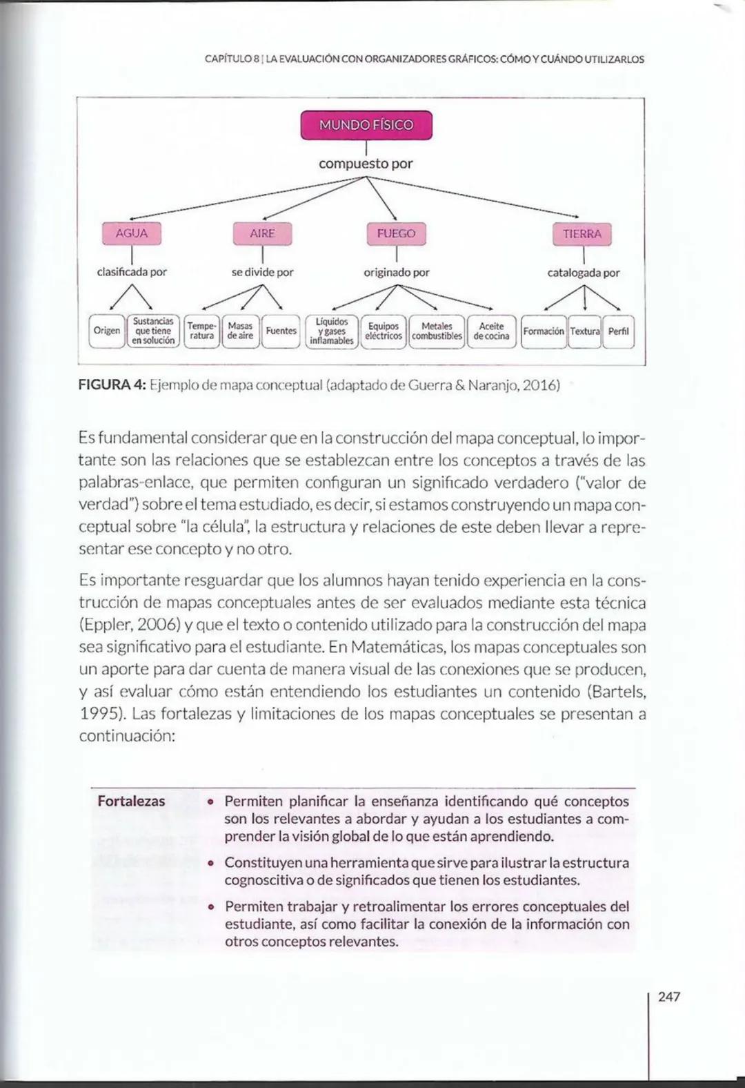 # CAPÍTULO 8
La evaluación con
organizadores
gráficos: cómo y
cuándo utilizarlos
Paola Marchant-Araya
8 # CAPÍTULO 8 | LA EVALUACIÓN CON OR