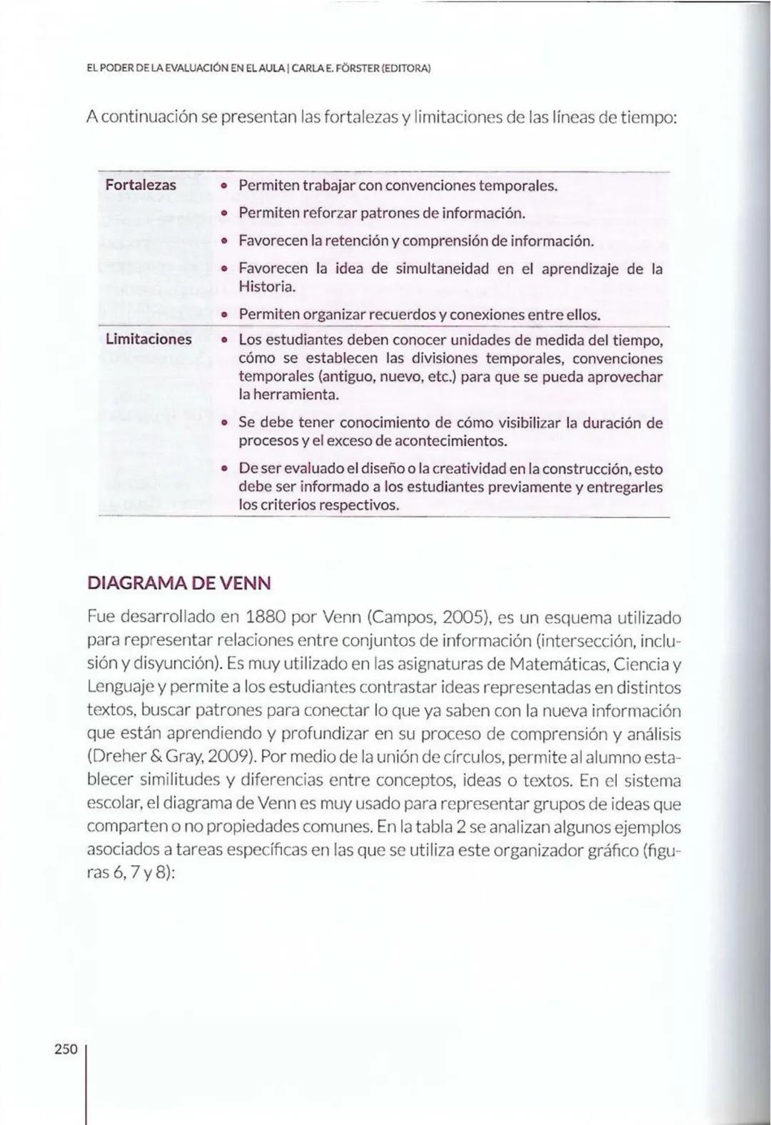 # CAPÍTULO 8
La evaluación con
organizadores
gráficos: cómo y
cuándo utilizarlos
Paola Marchant-Araya
8 # CAPÍTULO 8 | LA EVALUACIÓN CON OR