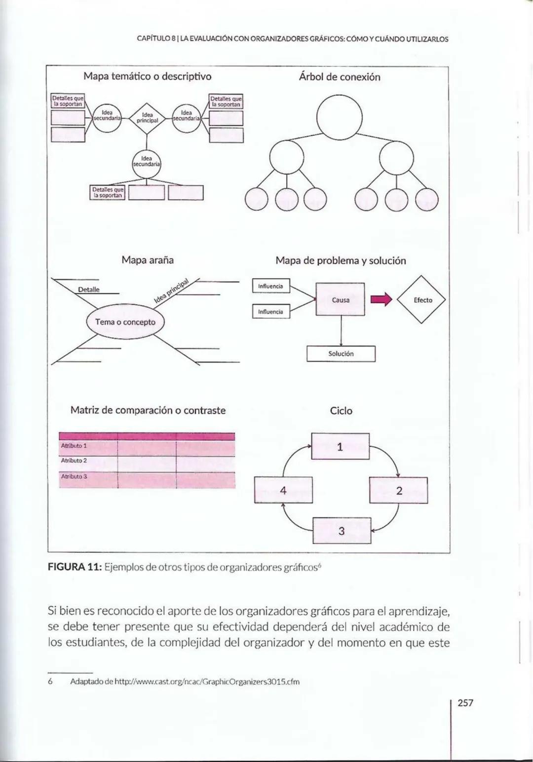 # CAPÍTULO 8
La evaluación con
organizadores
gráficos: cómo y
cuándo utilizarlos
Paola Marchant-Araya
8 # CAPÍTULO 8 | LA EVALUACIÓN CON OR