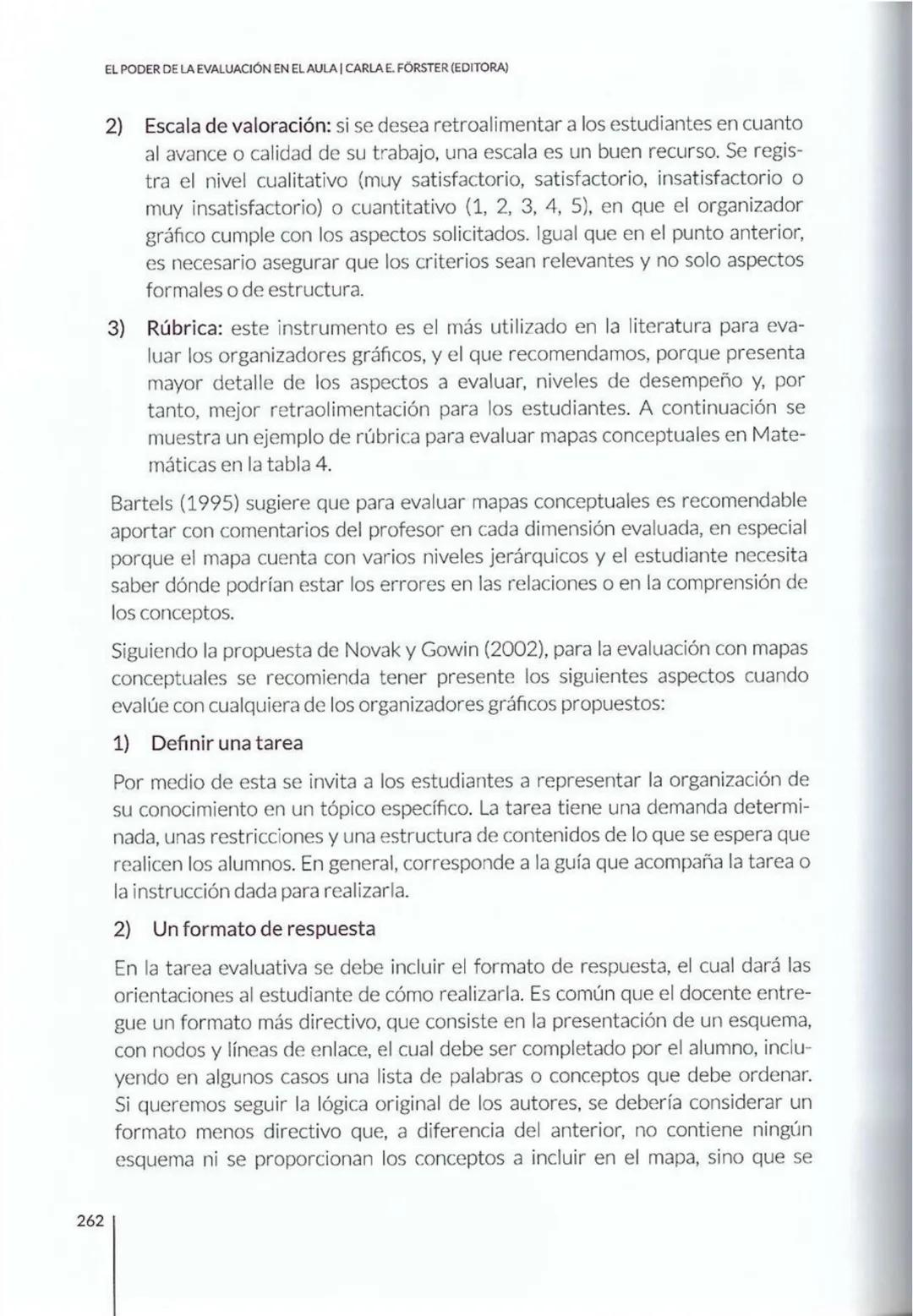 # CAPÍTULO 8
La evaluación con
organizadores
gráficos: cómo y
cuándo utilizarlos
Paola Marchant-Araya
8 # CAPÍTULO 8 | LA EVALUACIÓN CON OR