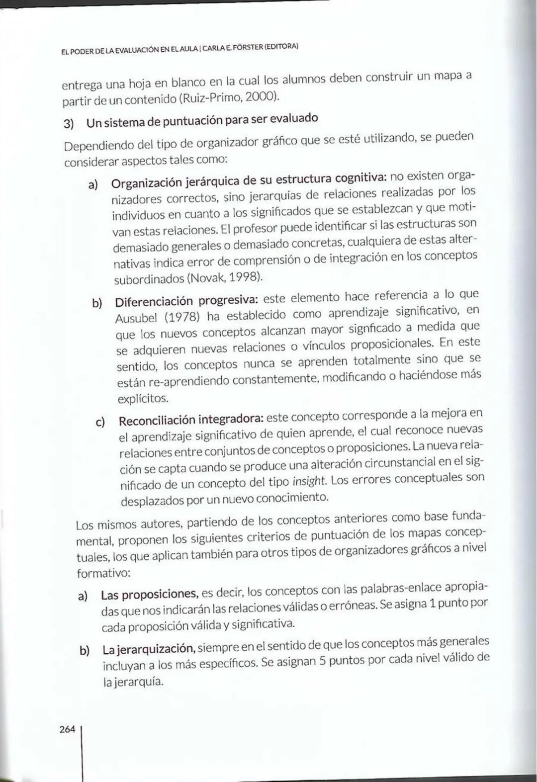 # CAPÍTULO 8
La evaluación con
organizadores
gráficos: cómo y
cuándo utilizarlos
Paola Marchant-Araya
8 # CAPÍTULO 8 | LA EVALUACIÓN CON OR