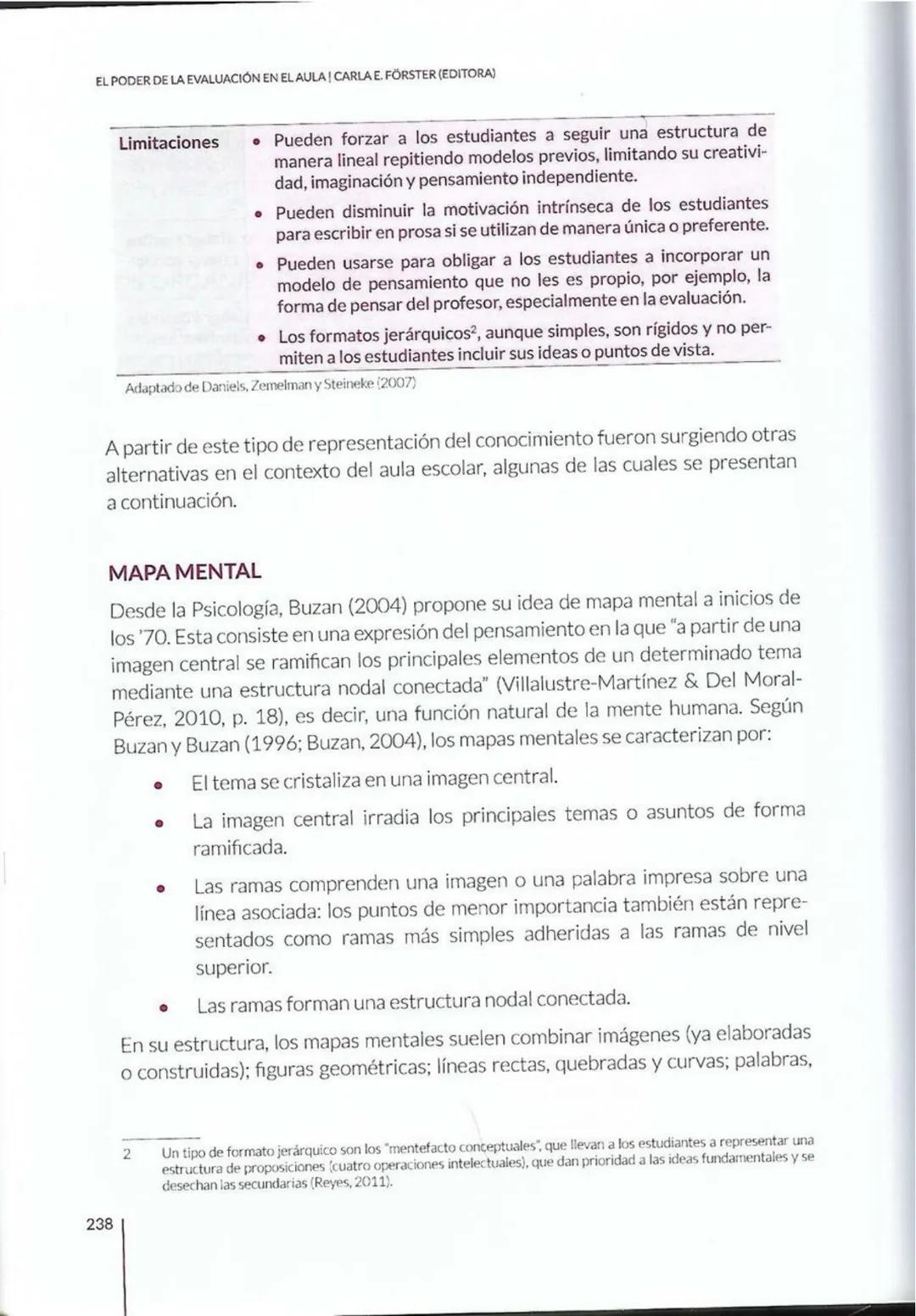 # CAPÍTULO 8
La evaluación con
organizadores
gráficos: cómo y
cuándo utilizarlos
Paola Marchant-Araya
8 # CAPÍTULO 8 | LA EVALUACIÓN CON OR