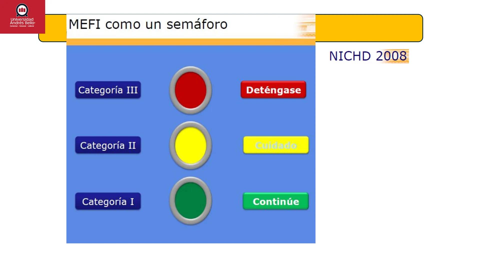 --- OCR Start ---
Universidad
Andrés Bello
Conectar-Innovar-Liderar
CLASE 12
Monitorización Electrónica Fetal
Vigilancia intraparto II: MEFI