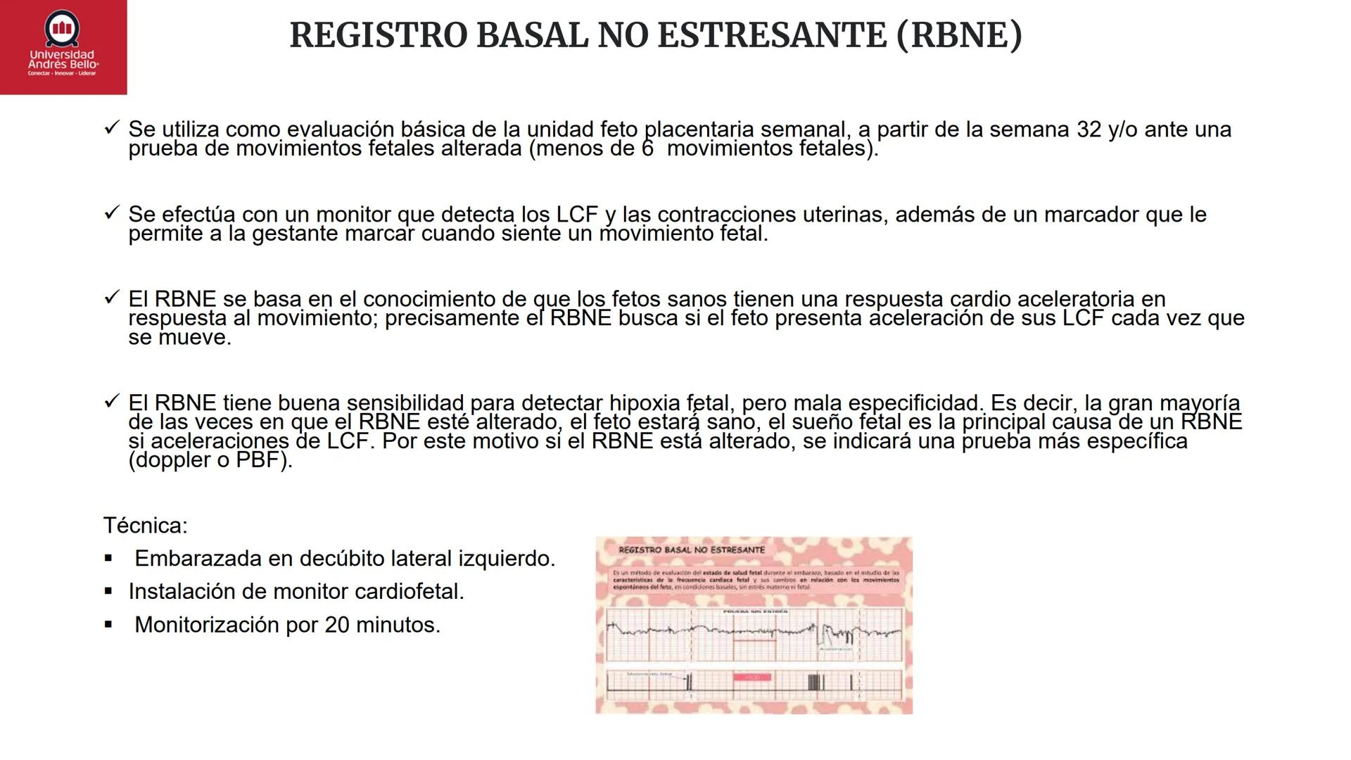 --- OCR Start ---
Universidad
Andrés Bello
Conectar-Innovar-Liderar
CLASE 12
Monitorización Electrónica Fetal
Vigilancia intraparto II: MEFI