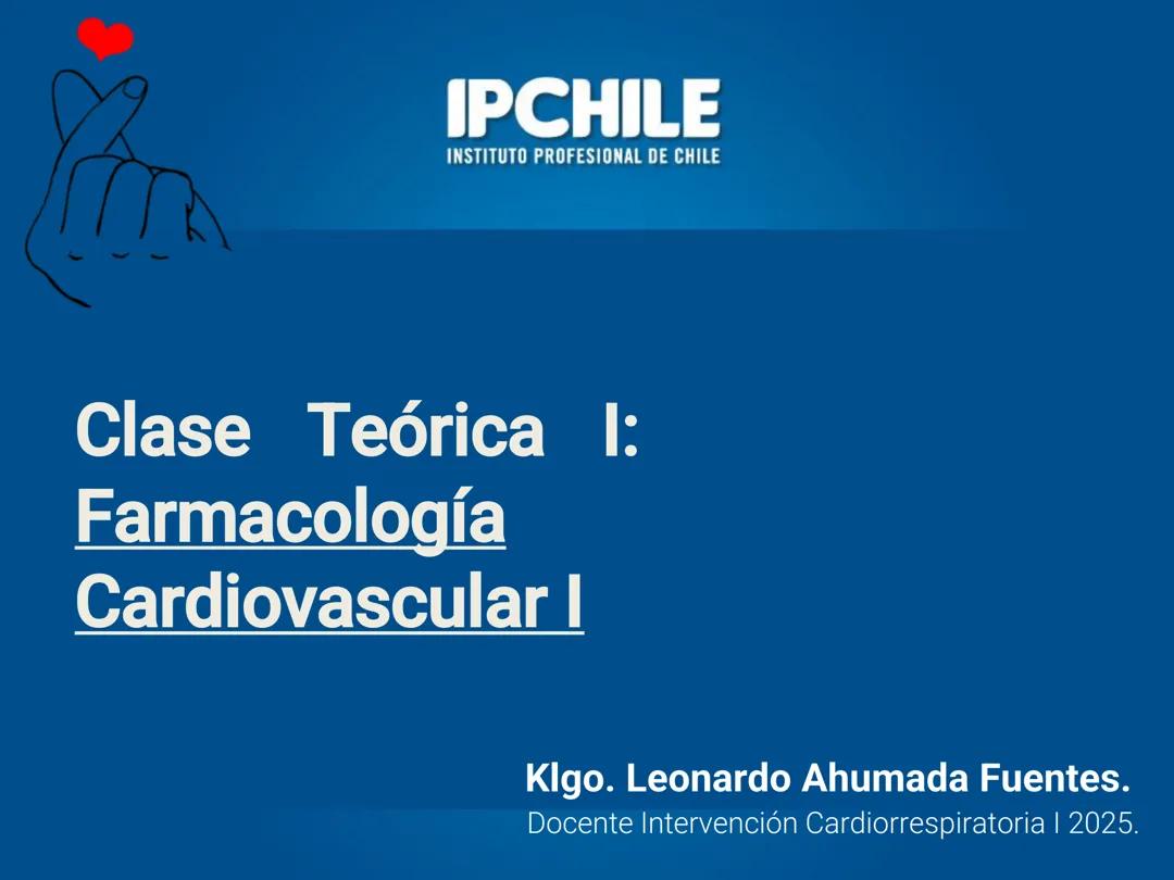 Farmacología Cardiovascular l