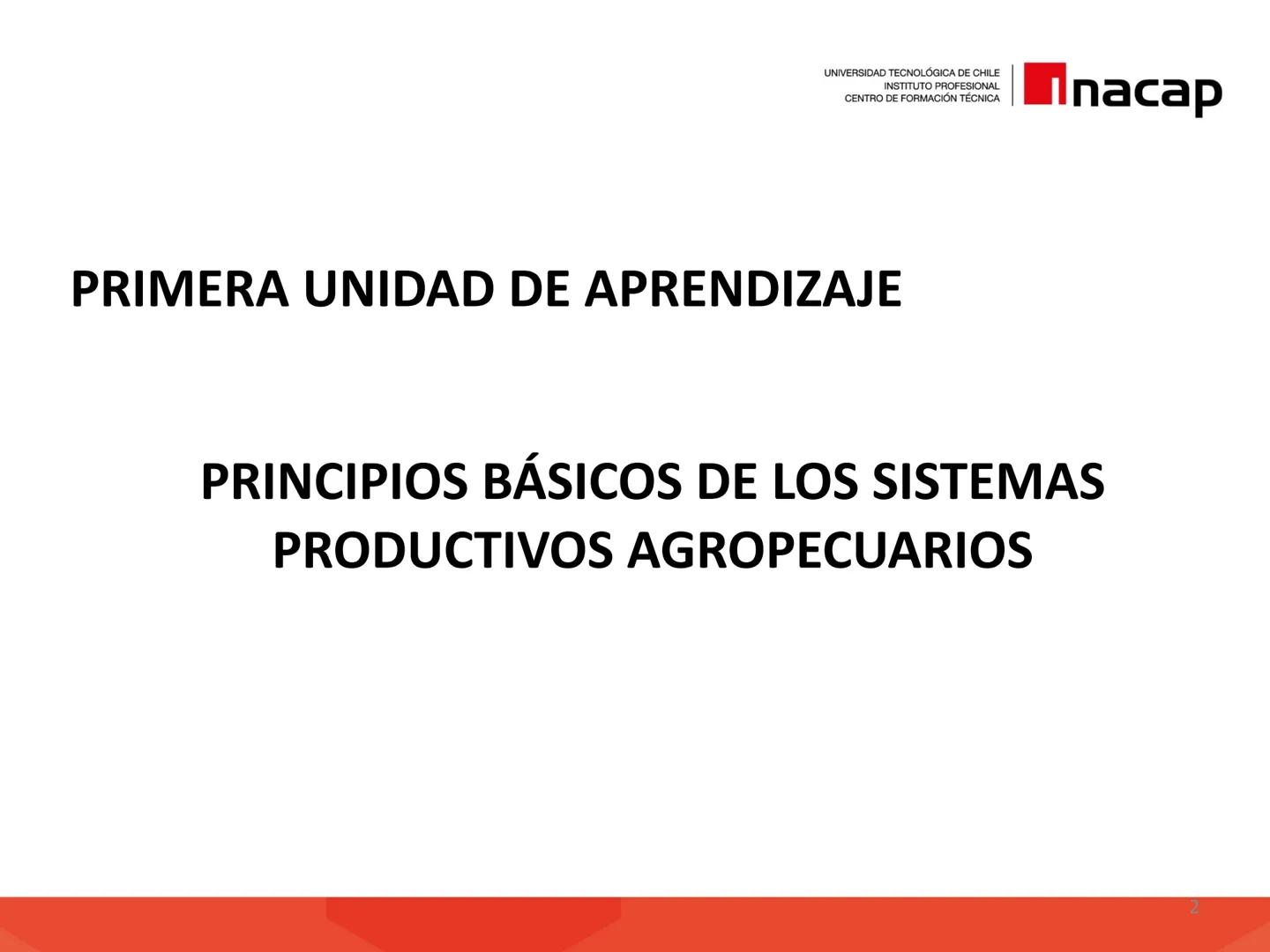 # INTRODUCCIÓN A
# SISTEMAS PRODUCTIVOS
# AGRÍCOLAS (AGO311)
UNIVERSIDAD TECNOLÓGICA DE CHILE
INSTITUTO PROFESIONAL
CENTRO DE FORMACIÓN T