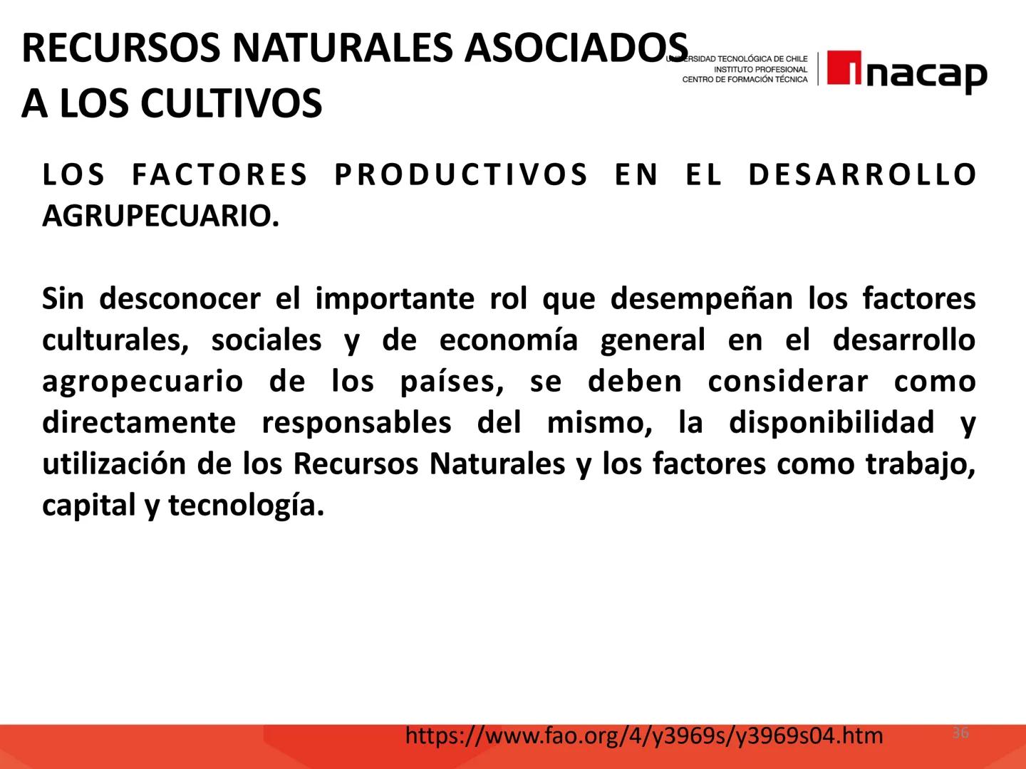 # INTRODUCCIÓN A
# SISTEMAS PRODUCTIVOS
# AGRÍCOLAS (AGO311)
UNIVERSIDAD TECNOLÓGICA DE CHILE
INSTITUTO PROFESIONAL
CENTRO DE FORMACIÓN T