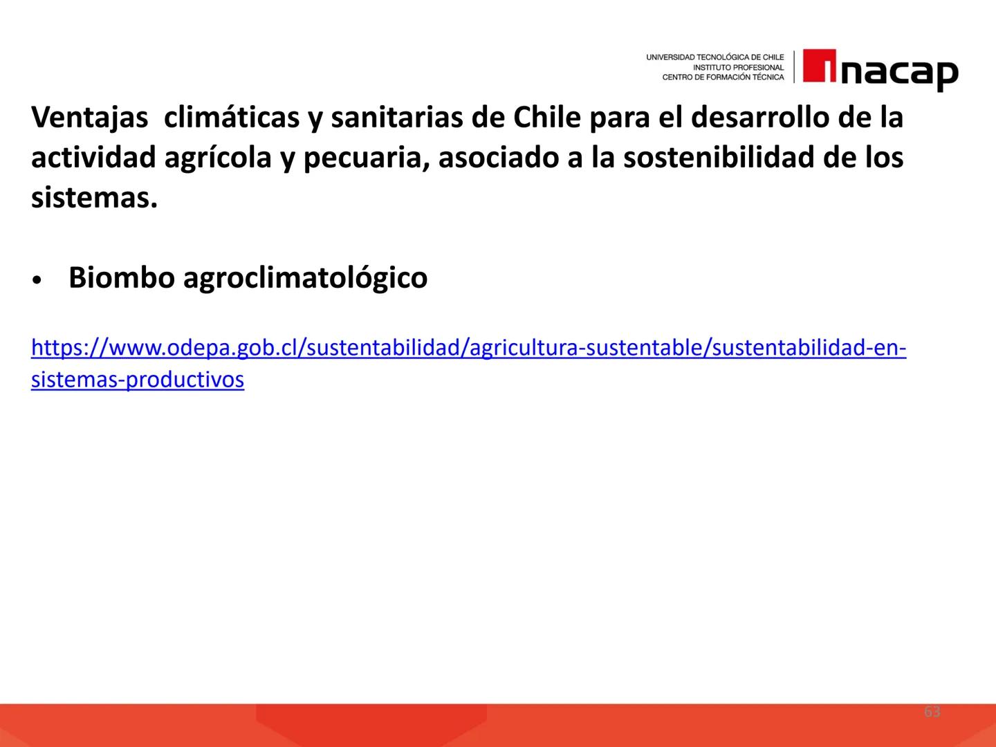 # INTRODUCCIÓN A
# SISTEMAS PRODUCTIVOS
# AGRÍCOLAS (AGO311)
UNIVERSIDAD TECNOLÓGICA DE CHILE
INSTITUTO PROFESIONAL
CENTRO DE FORMACIÓN T