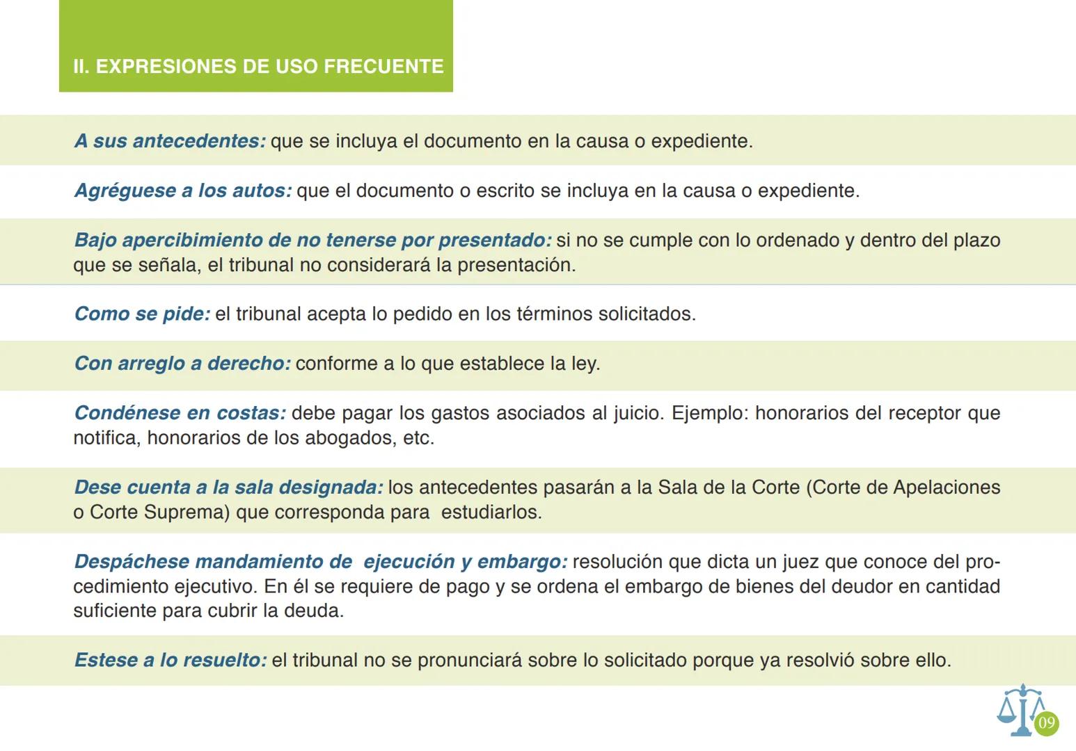 # GLOSARIO DE TÉRMINOS
## JURÍDICOS
COMISIÓN
LENGUAJE
CLARO
PODER JUDICIAL
REPUBLICA DE CHILE PODER JUDICIAL
REPUBLICA DE CHILE | COMISIÓ